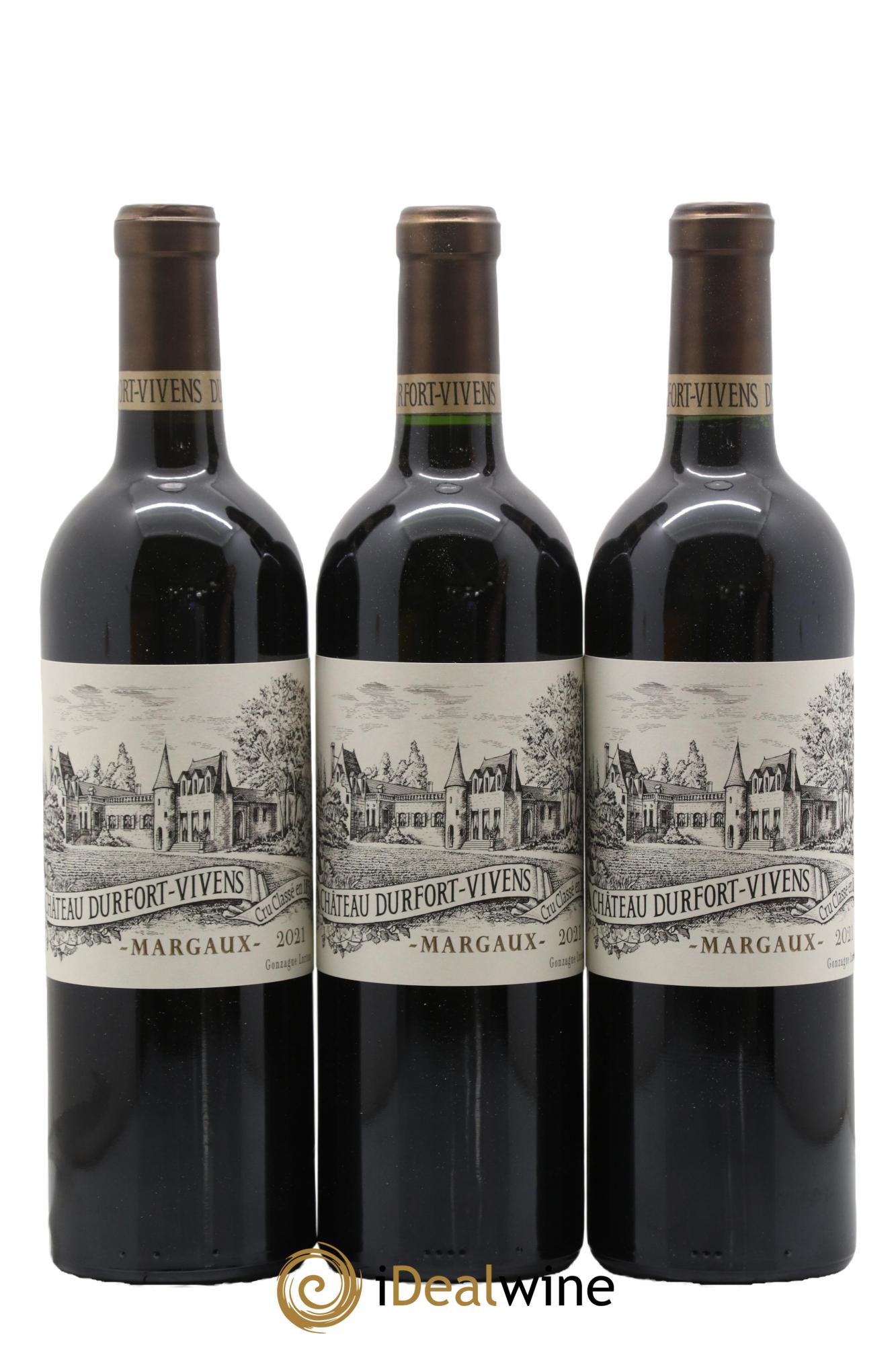 Château Durfort Vivens 2ème Grand Cru Classé  2021 - Lot de 3 bouteilles - 0