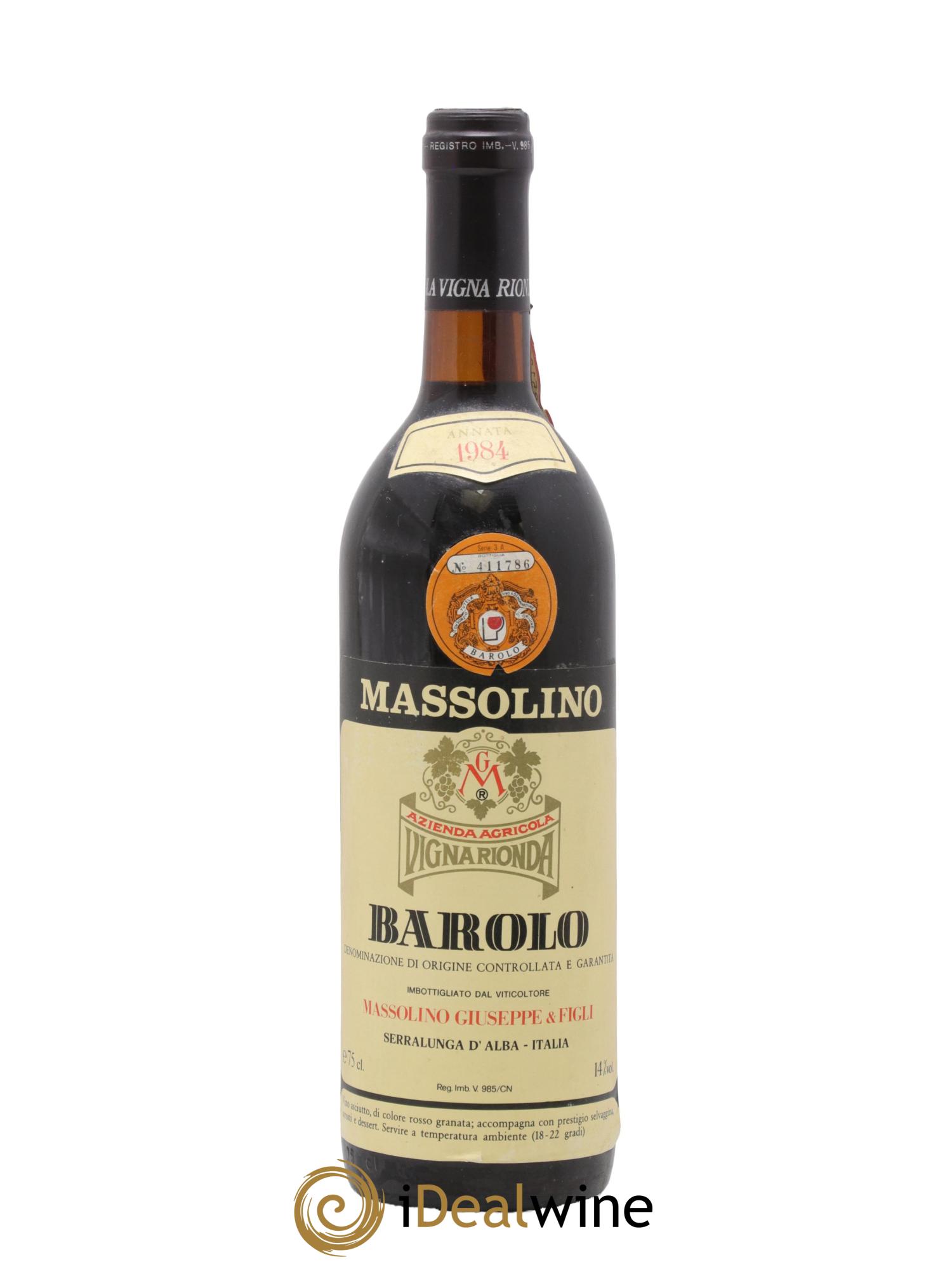 Barolo DOCG Massolino 1984 - Lot of 1 bottle - 0