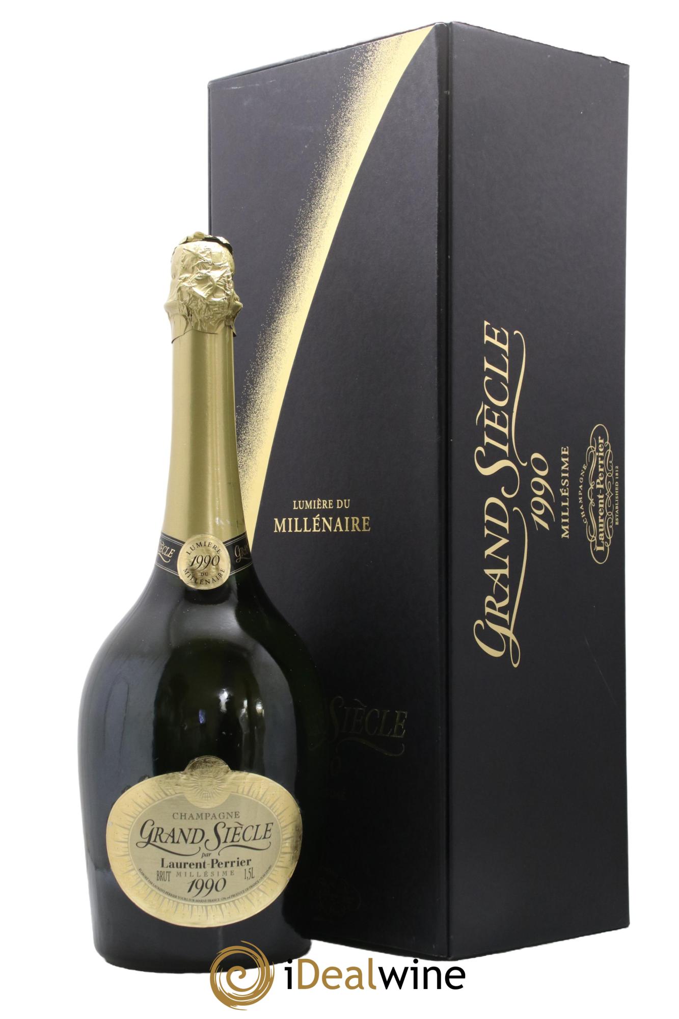 Champagne Grand Siècle Lumière du Millénaire Laurent Perrier 1990 - Lot de 1 magnum - 0