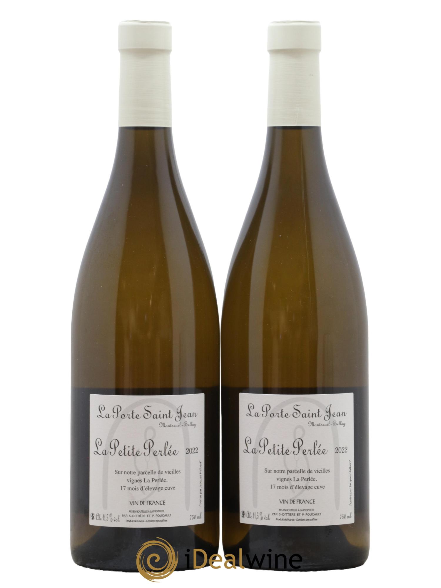 Vin de France La petite perlee La Porte Saint Jean 2022 - Lot de 2 bouteilles - 1