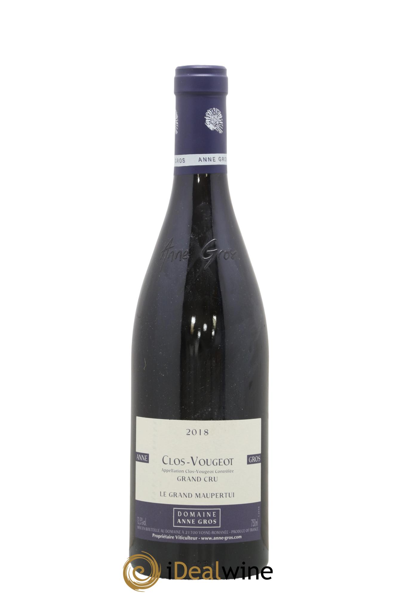 Clos de Vougeot Grand Cru Le Grand Maupertui Anne Gros 2018 - Lot of 1 bottle - 0