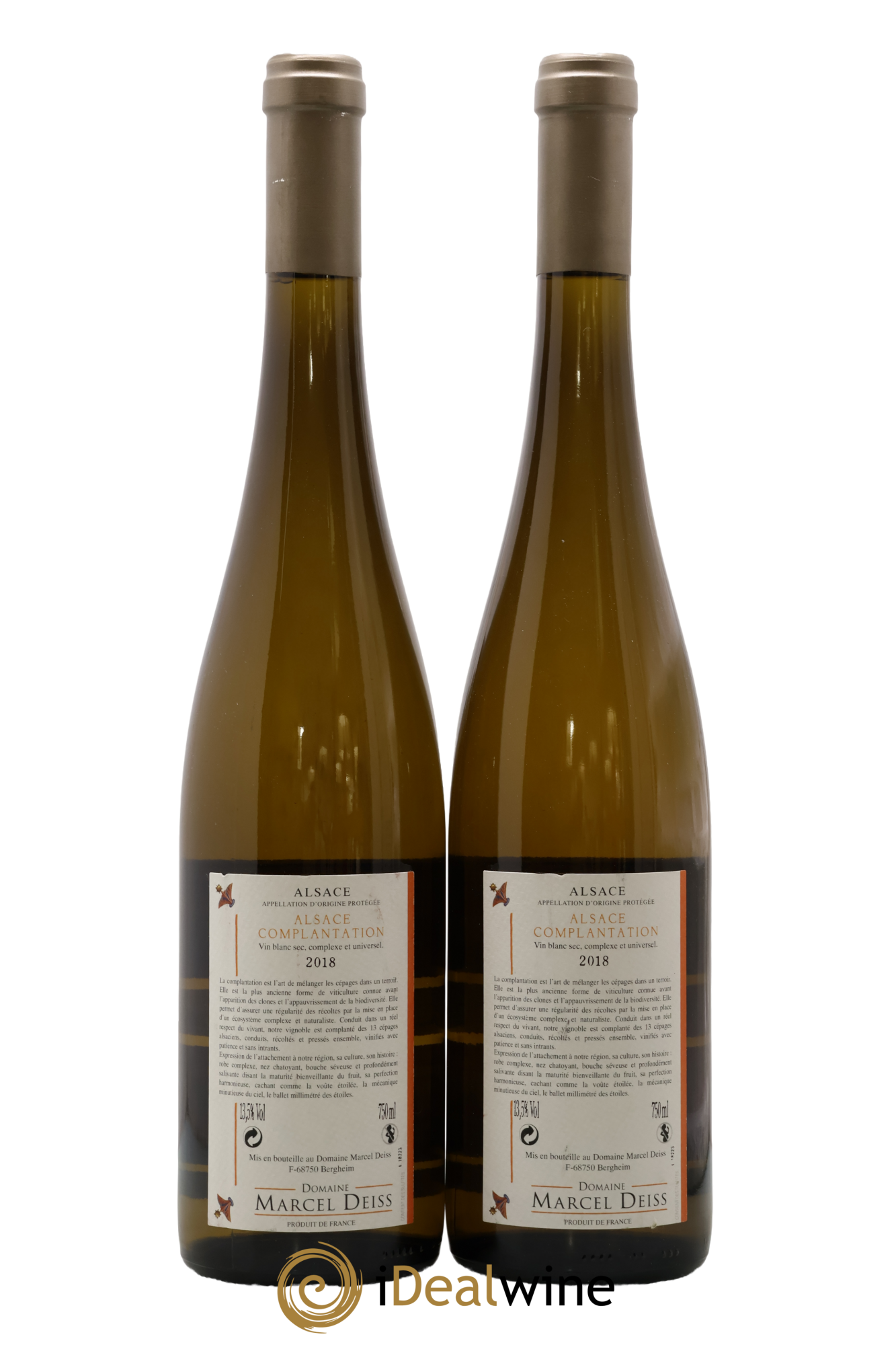 Alsace Complantation Marcel Deiss (Domaine) 2018 - Lot of 2 bottles - 1