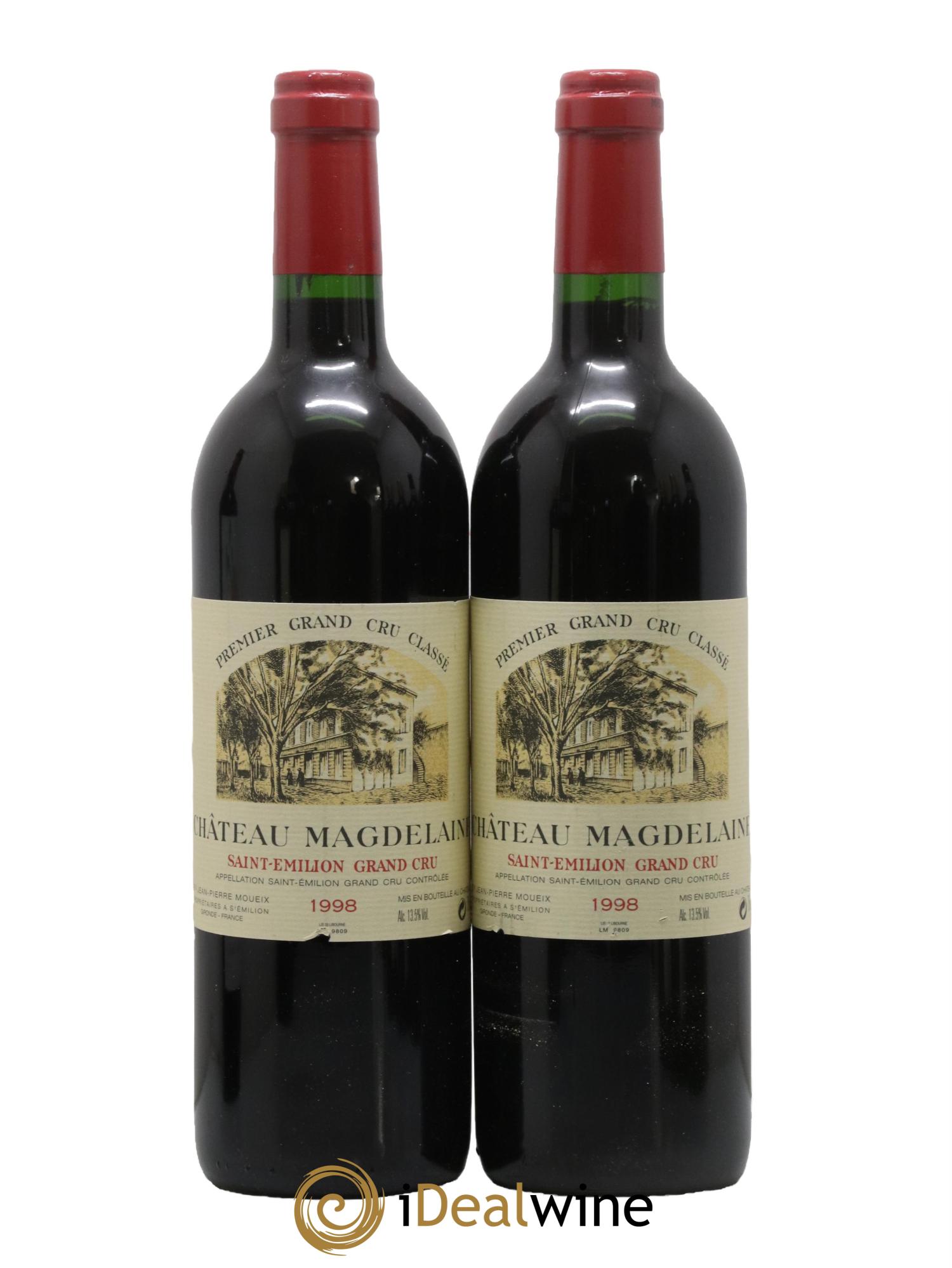 Château Magdelaine 1998 - Lot de 2 bouteilles - 0