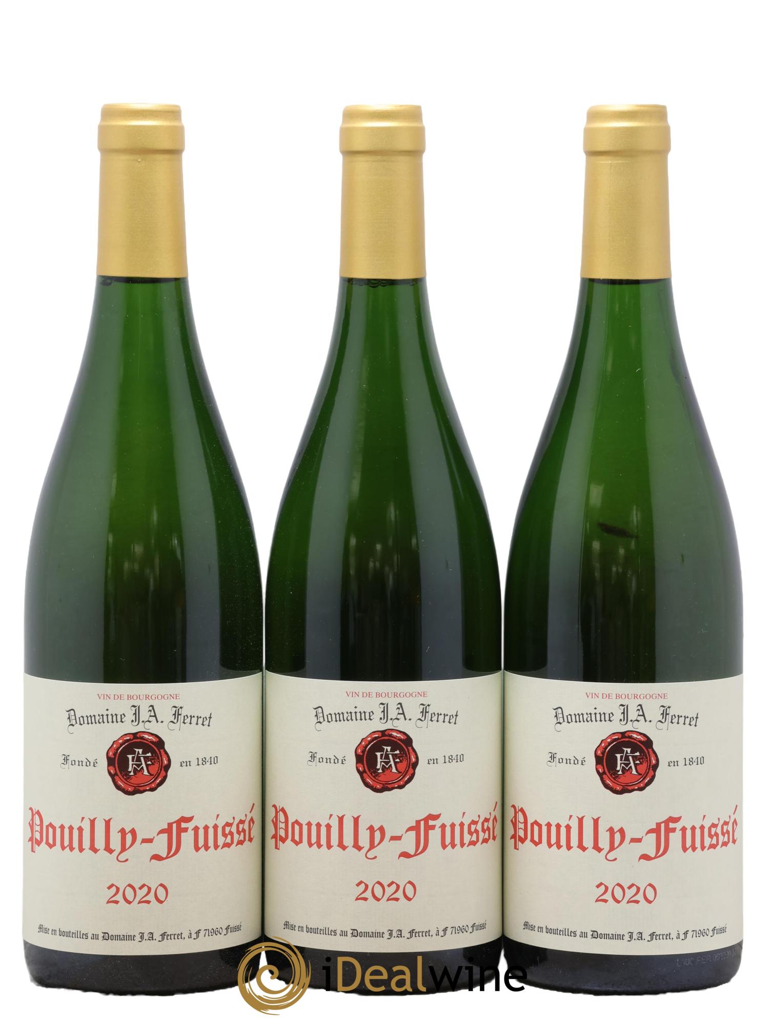 Pouilly-Fuissé J.A. Ferret (Domaine) 2020 - Lot de 3 bouteilles - 0