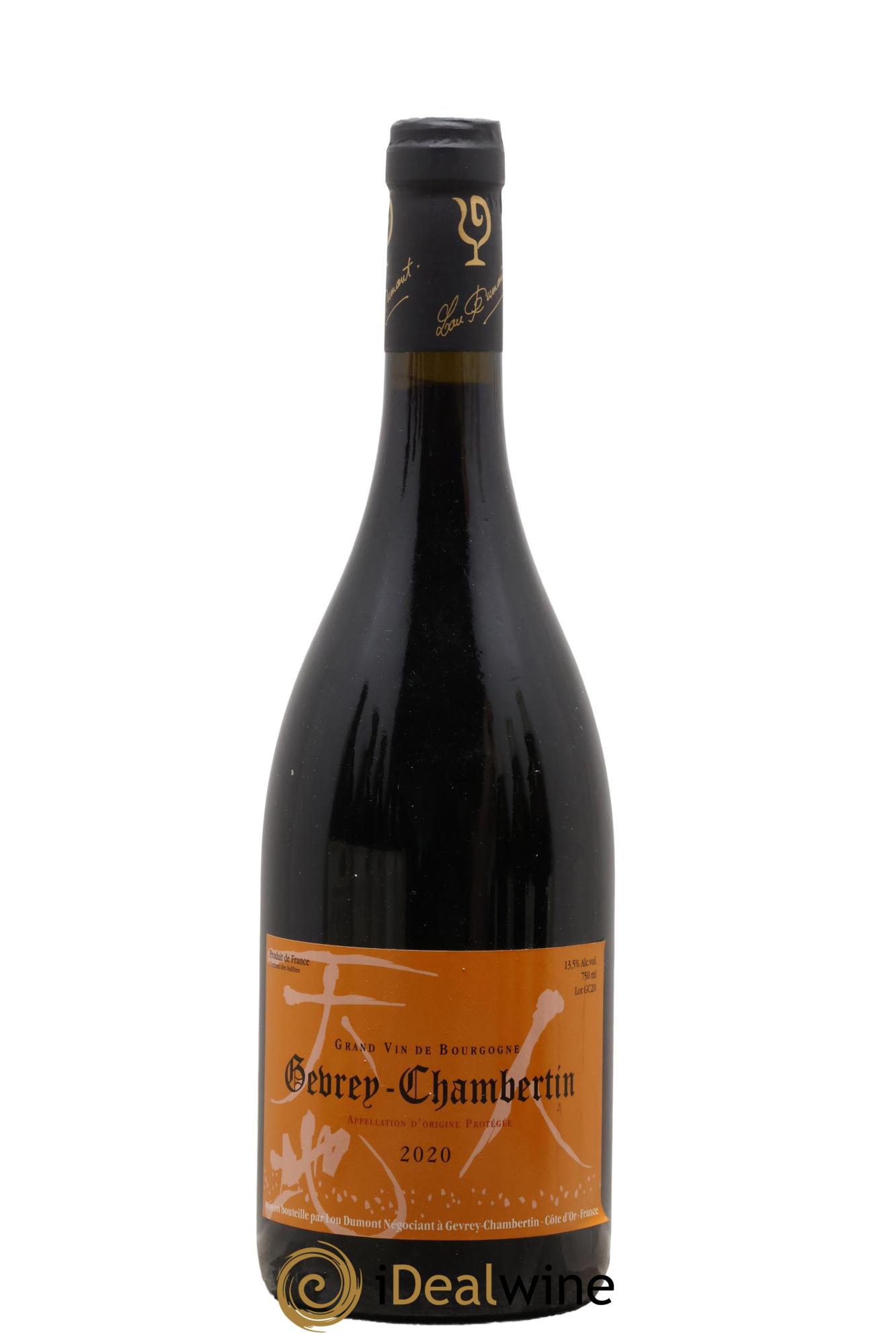Gevrey-Chambertin Lou Dumont 2020 - Lot de 1 bouteille - 0