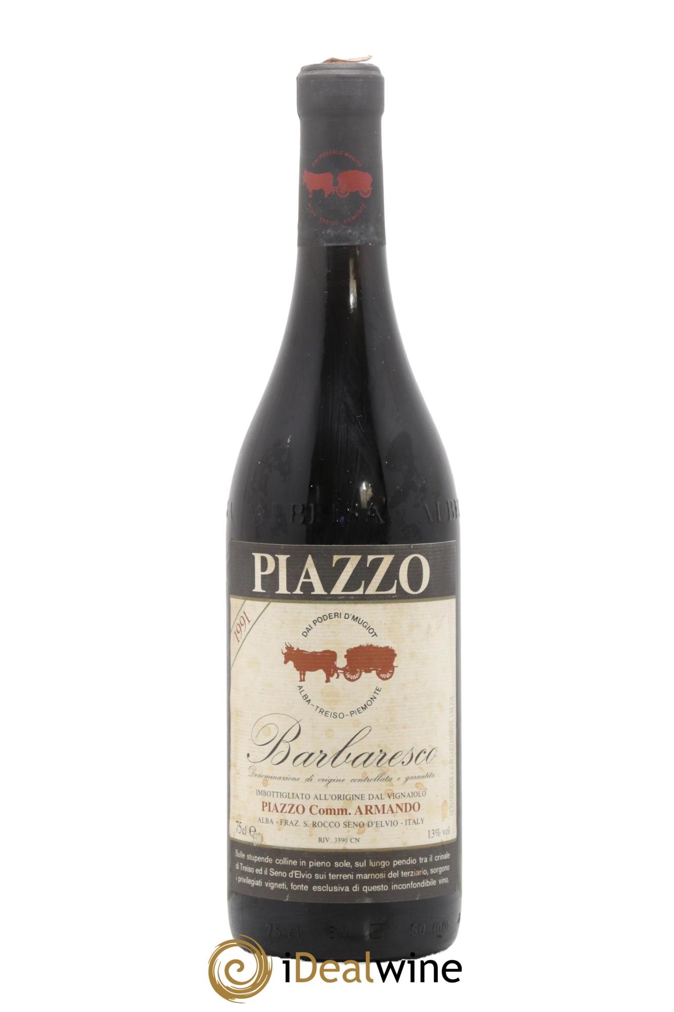 Barbaresco DOCG Piazzo Armando 1991 - Posten von 1 Flasche - 0