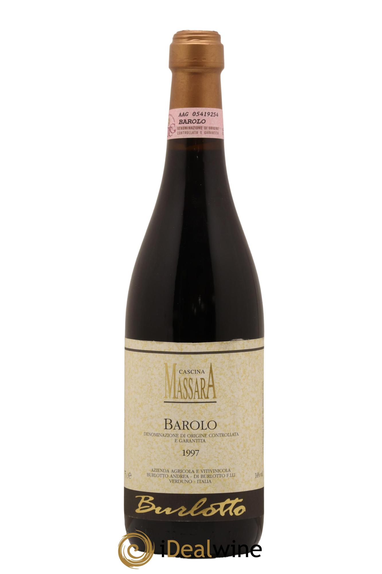 Barolo Burlotto Massara 1997 - Lot de 1 bouteille - 0