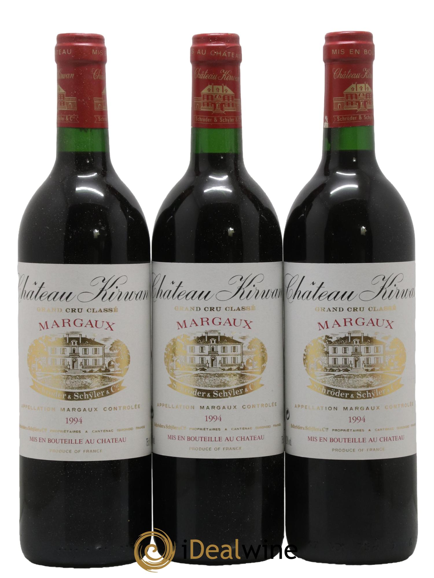 Château Kirwan 3ème Grand Cru Classé 1994 - Lot de 12 bouteilles - 4