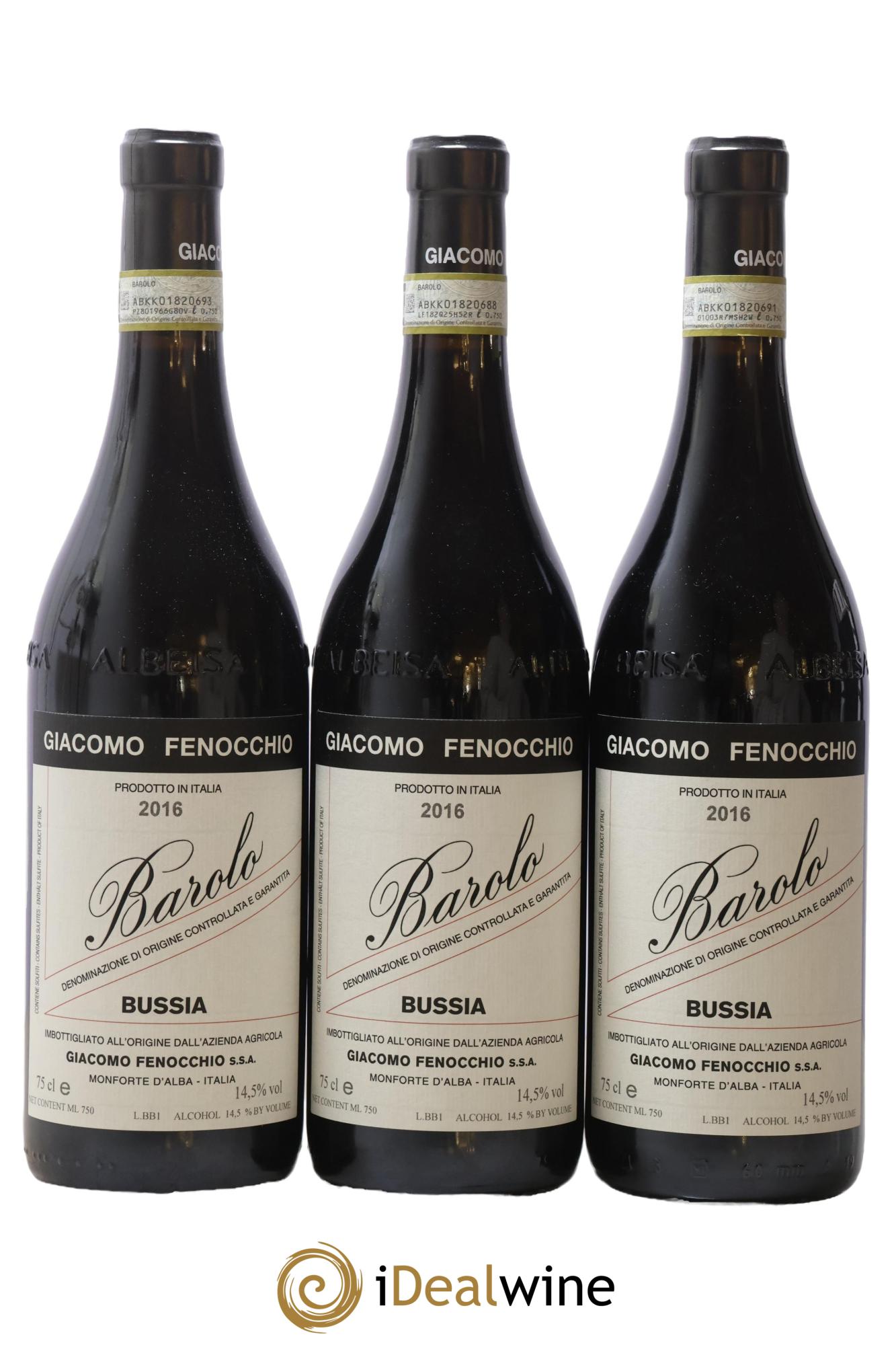 Barolo DOCG Bussia Giacomo Fenocchio 2016 - Posten von 3 Flaschen - 0