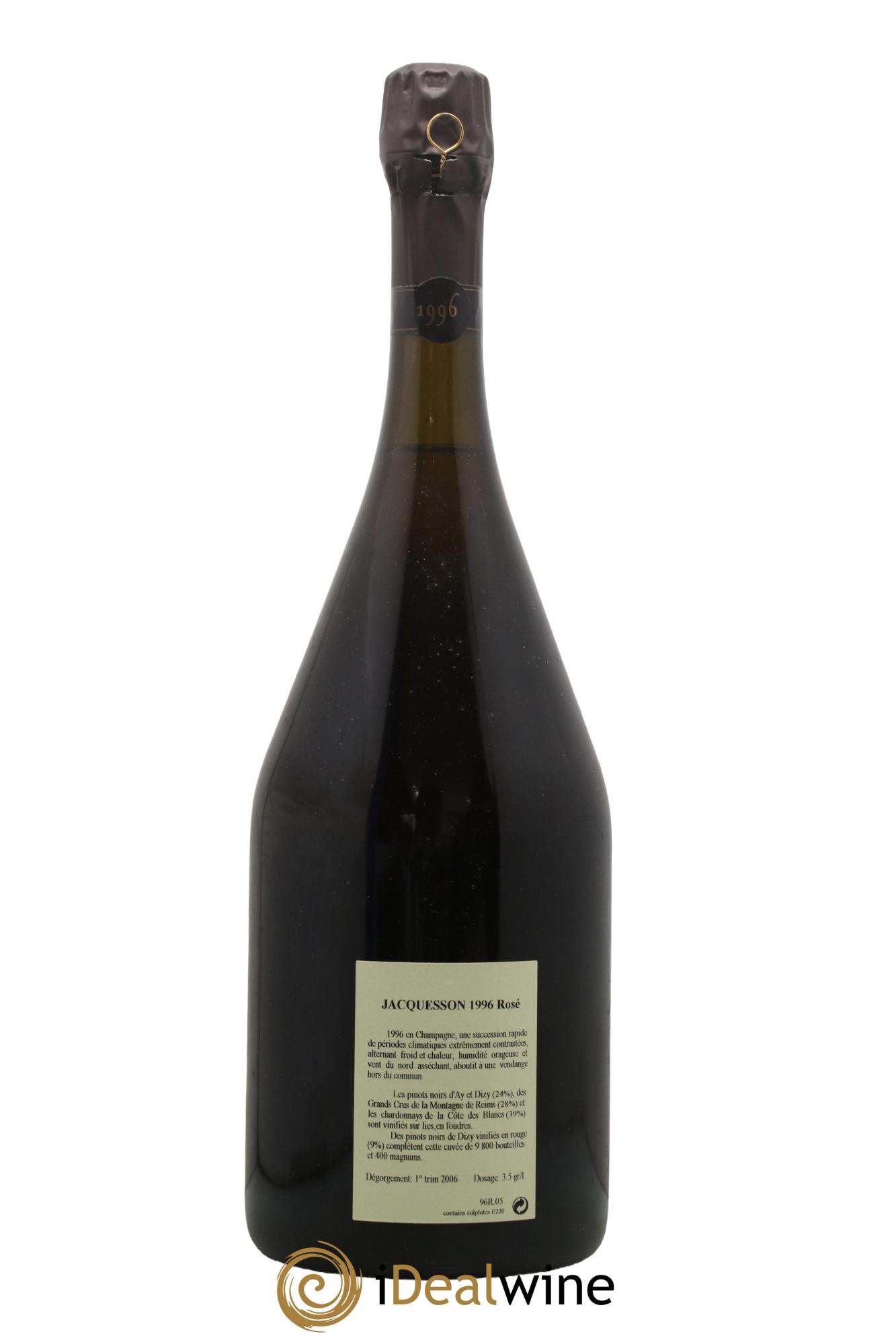 Champagne - Extra-Brut Rosé Millésimé Jacquesson 1996 - Lot de 1 magnum - 2