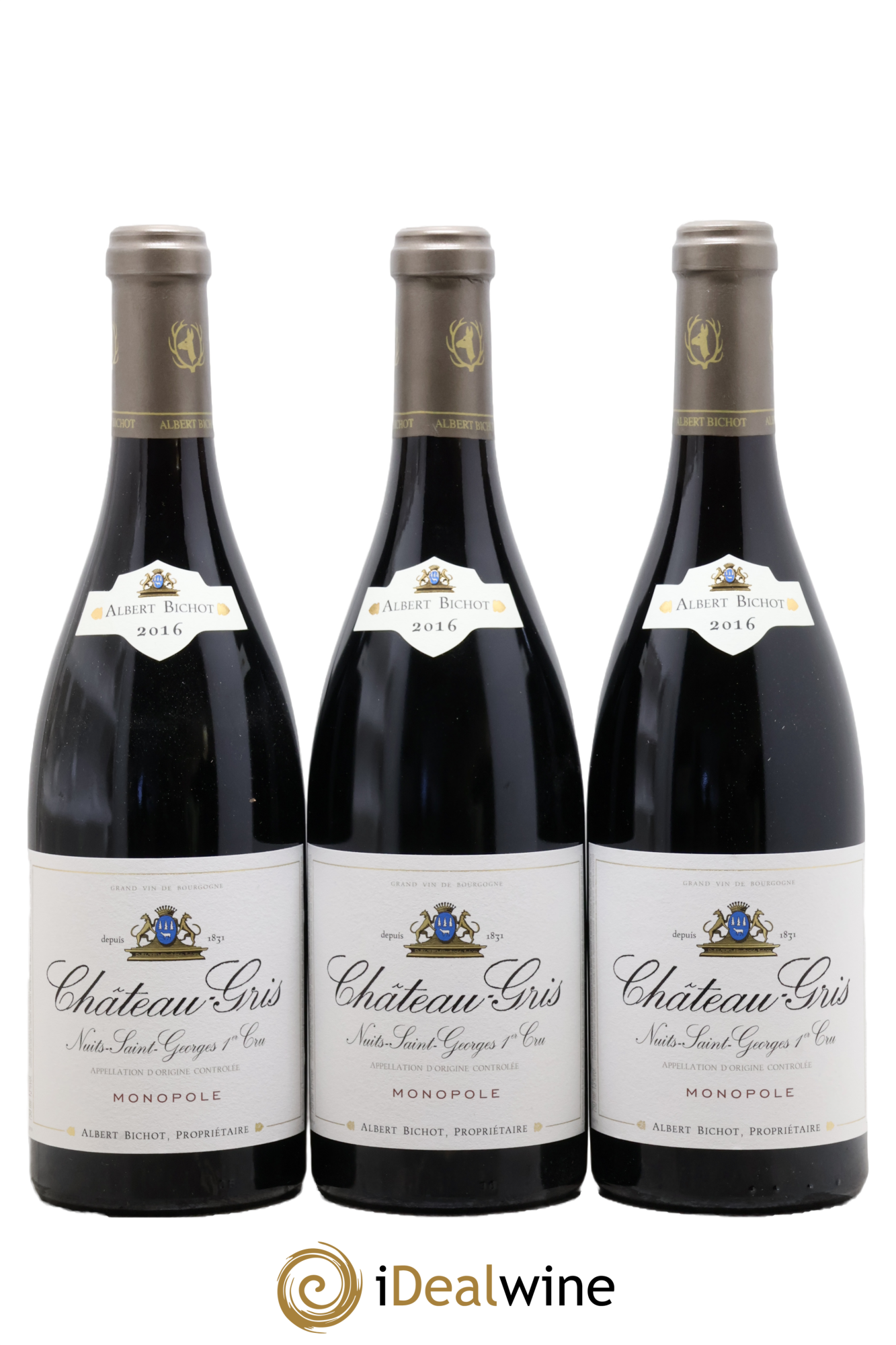 Nuits-Saint-Georges 1er Cru Château Gris - Albert Bichot 2016 - Lot de 3 bouteilles - 0