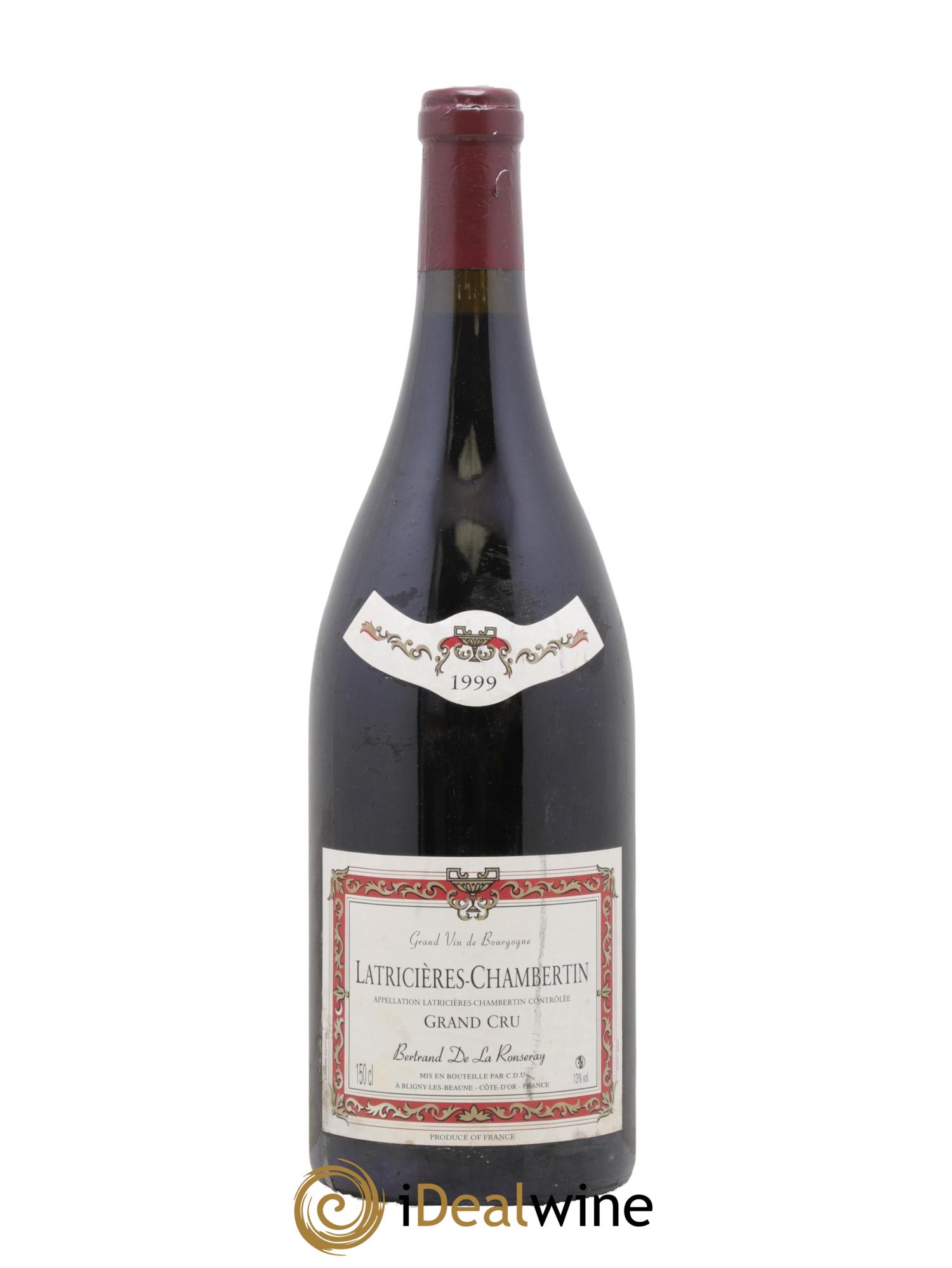 Latricières-Chambertin Grand Cru Bertrand de la Ronceray 1999 - Lot de 1 magnum - 0