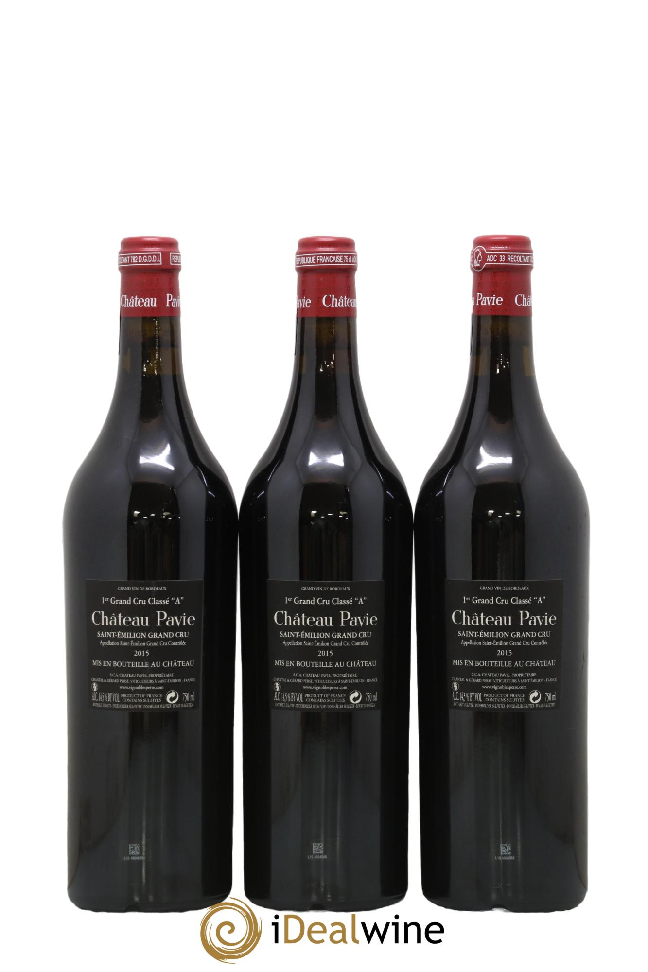 Château Pavie 1er Grand Cru Classé A 2015 - Lot of 6 bottles - 5