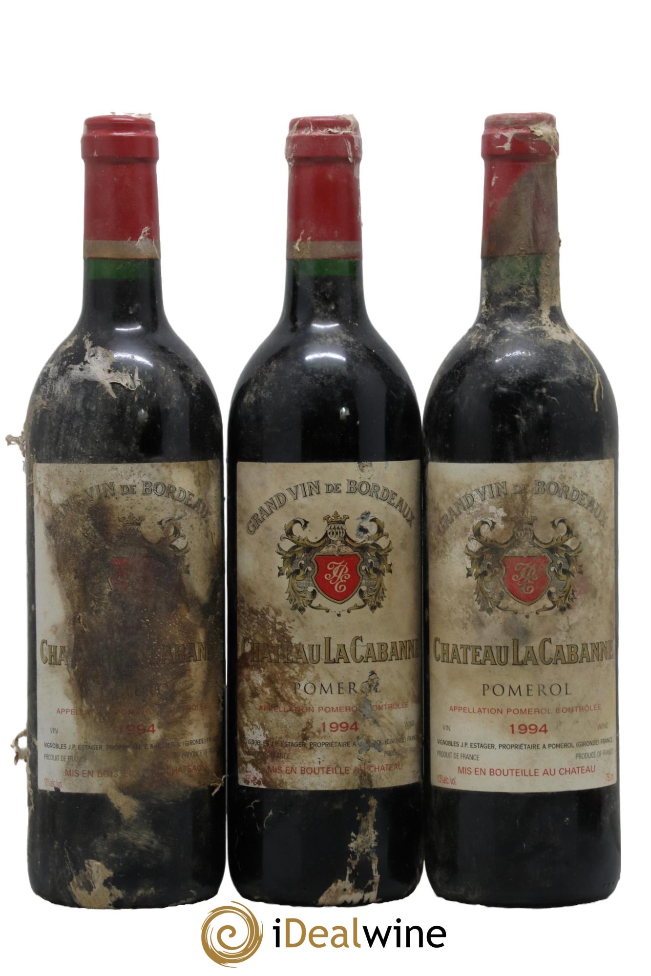 Château la Cabanne 1994 - Lot de 3 bouteilles - 0