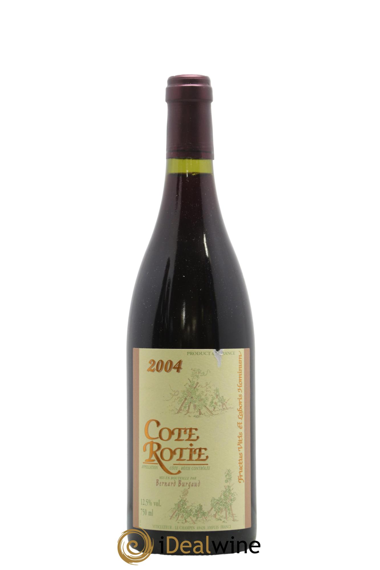 Côte-Rôtie Bernard Burgaud 2004 - Posten von 1 Flasche - 0