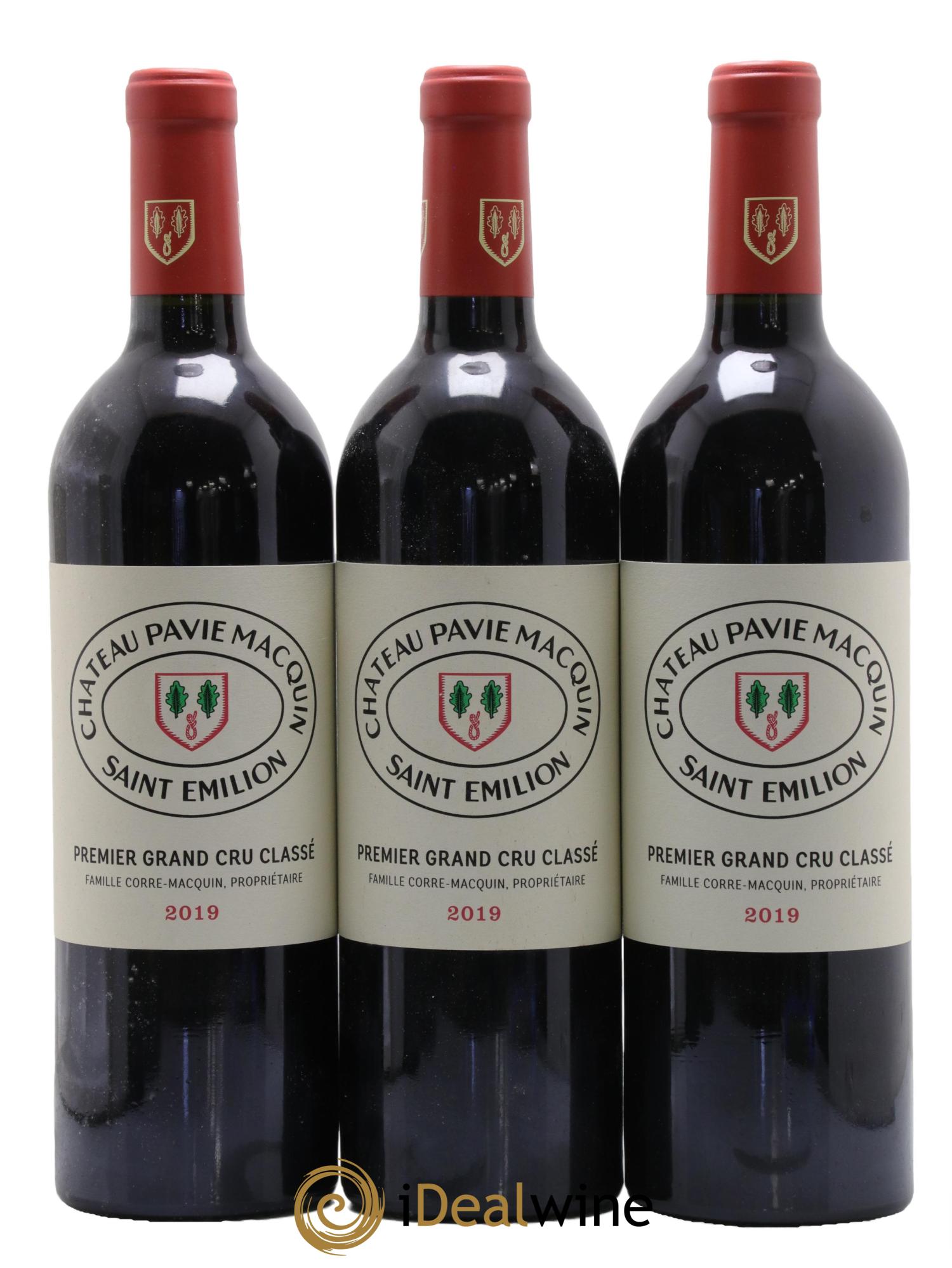 Château Pavie Macquin 1er Grand Cru Classé B 2019 - Lot de 3 bouteilles - 0