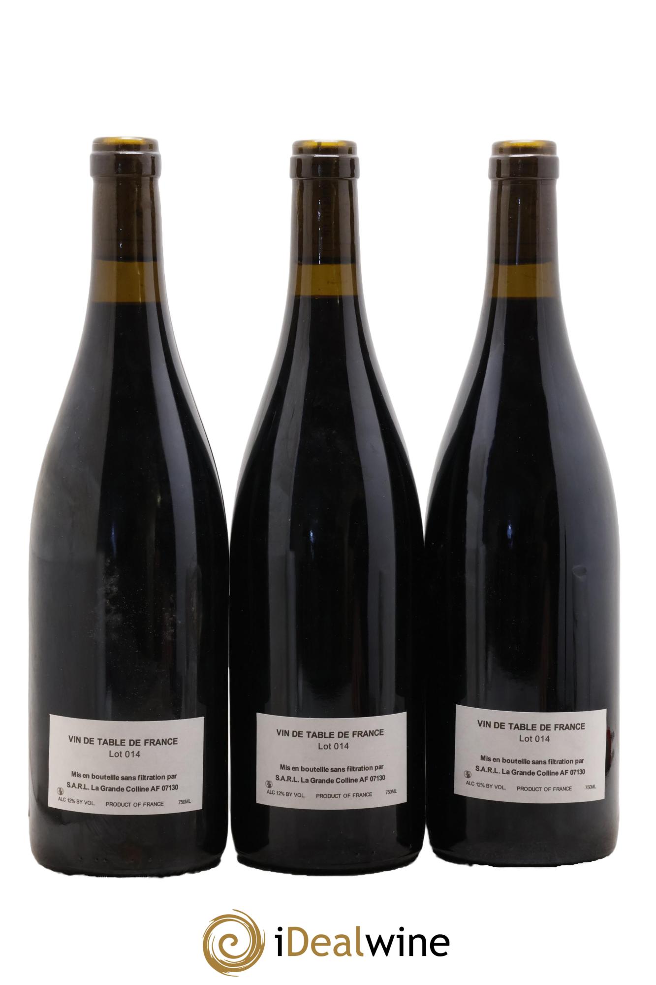 Vin de France (Ex Cornas) Hirotake Ooka - Domaine La Grande Colline 2014 - Lot de 3 bouteilles - 1
