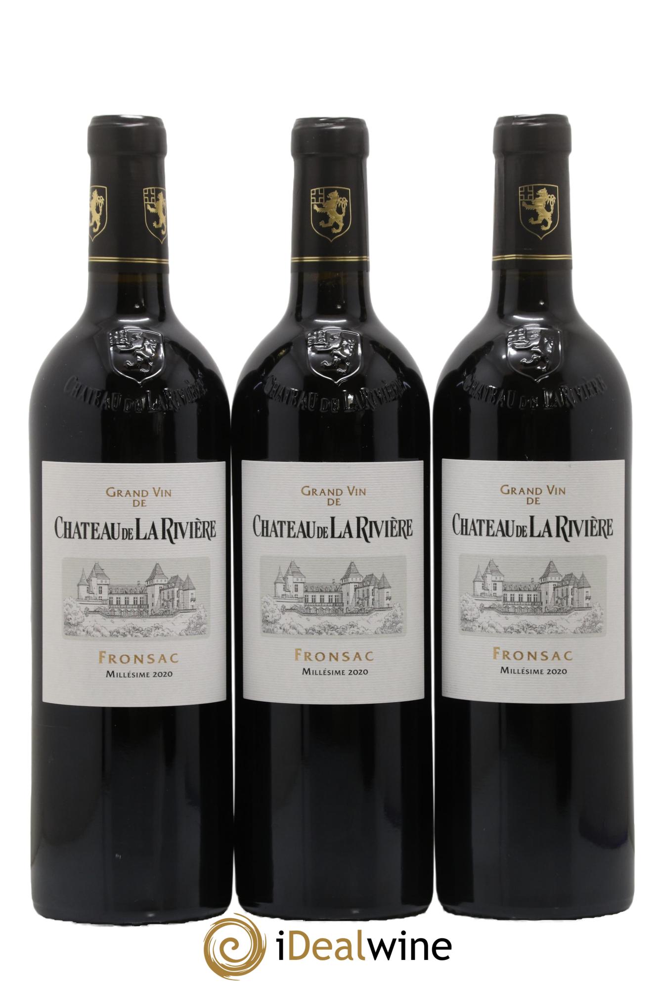 Château de La Rivière 2020 - Posten von 6 Flaschen - 1