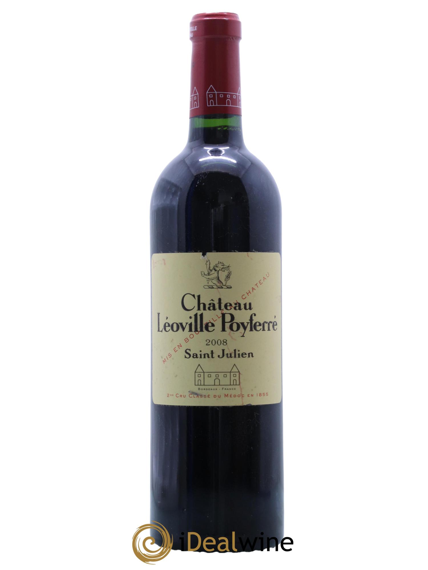 Château Léoville Poyferré 2ème Grand Cru Classé 2008 - Lot de 1 bouteille - 0