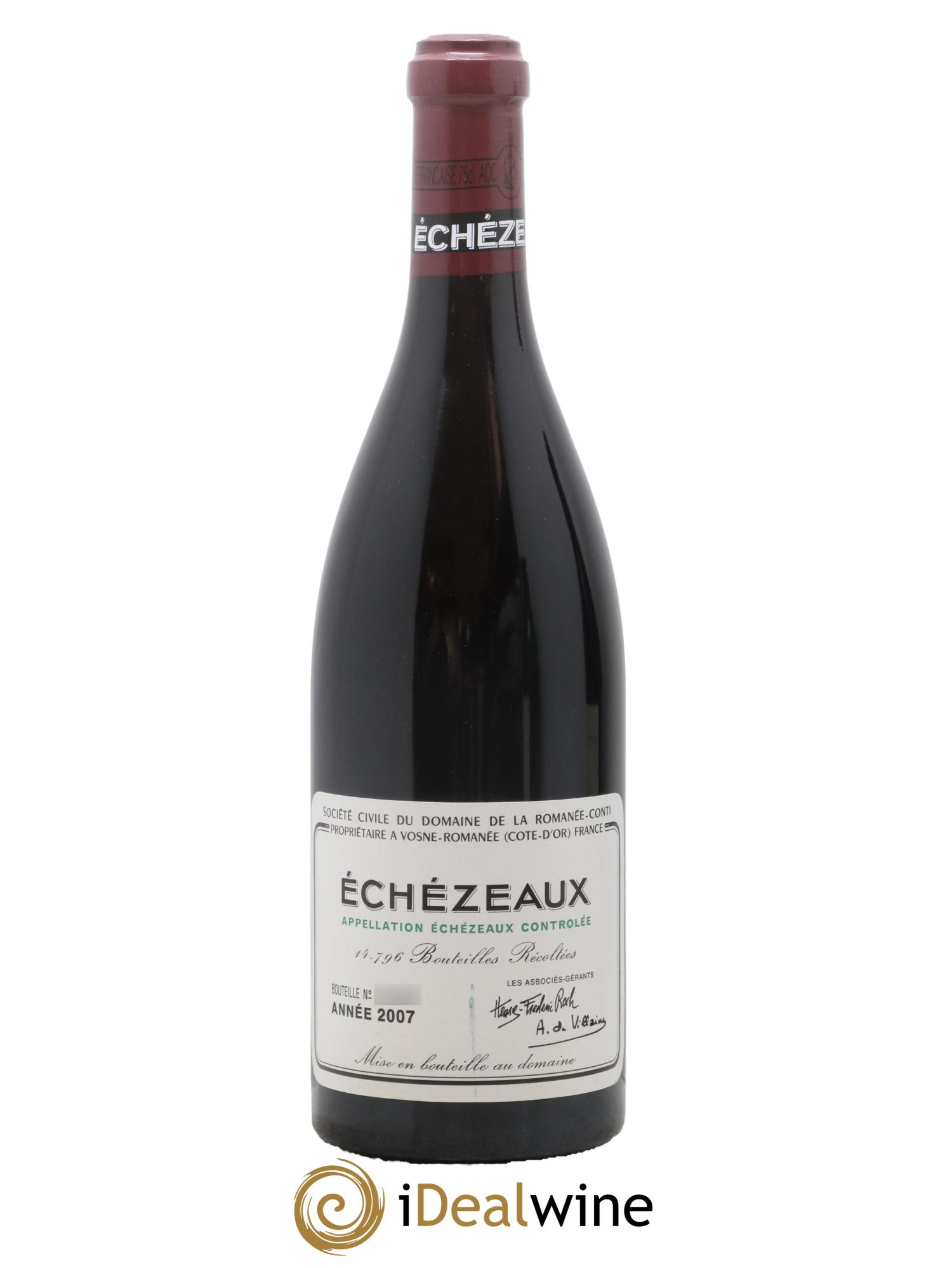 Echezeaux Grand Cru Domaine de la Romanée-Conti 2007 - Lot de 1 bouteille - 0
