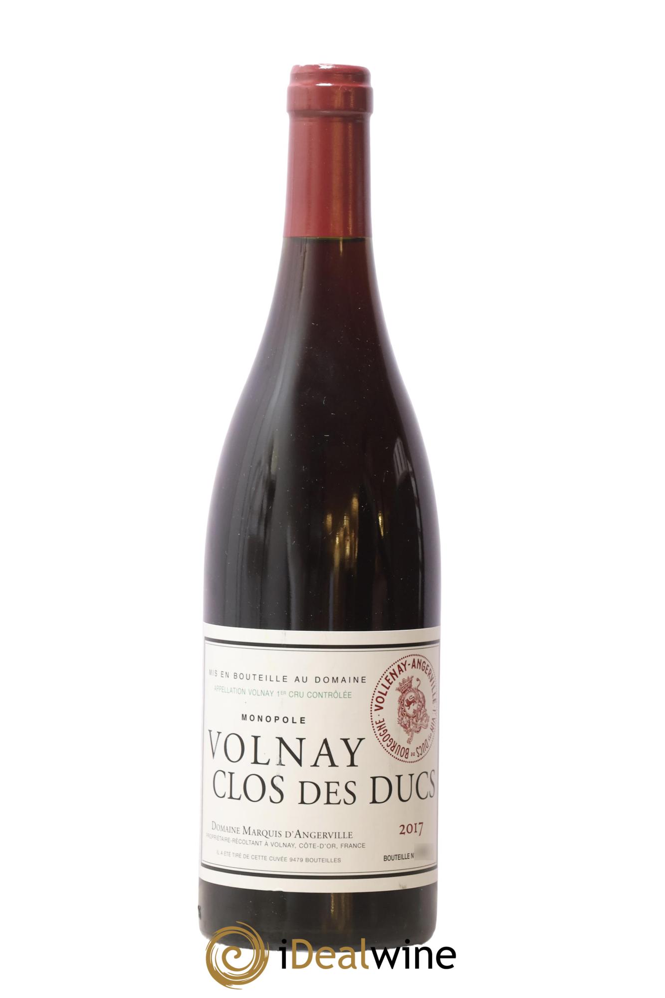Volnay 1er Cru Clos des Ducs Marquis d'Angerville (Domaine) 2017 - Lot of 1 bottle - 0