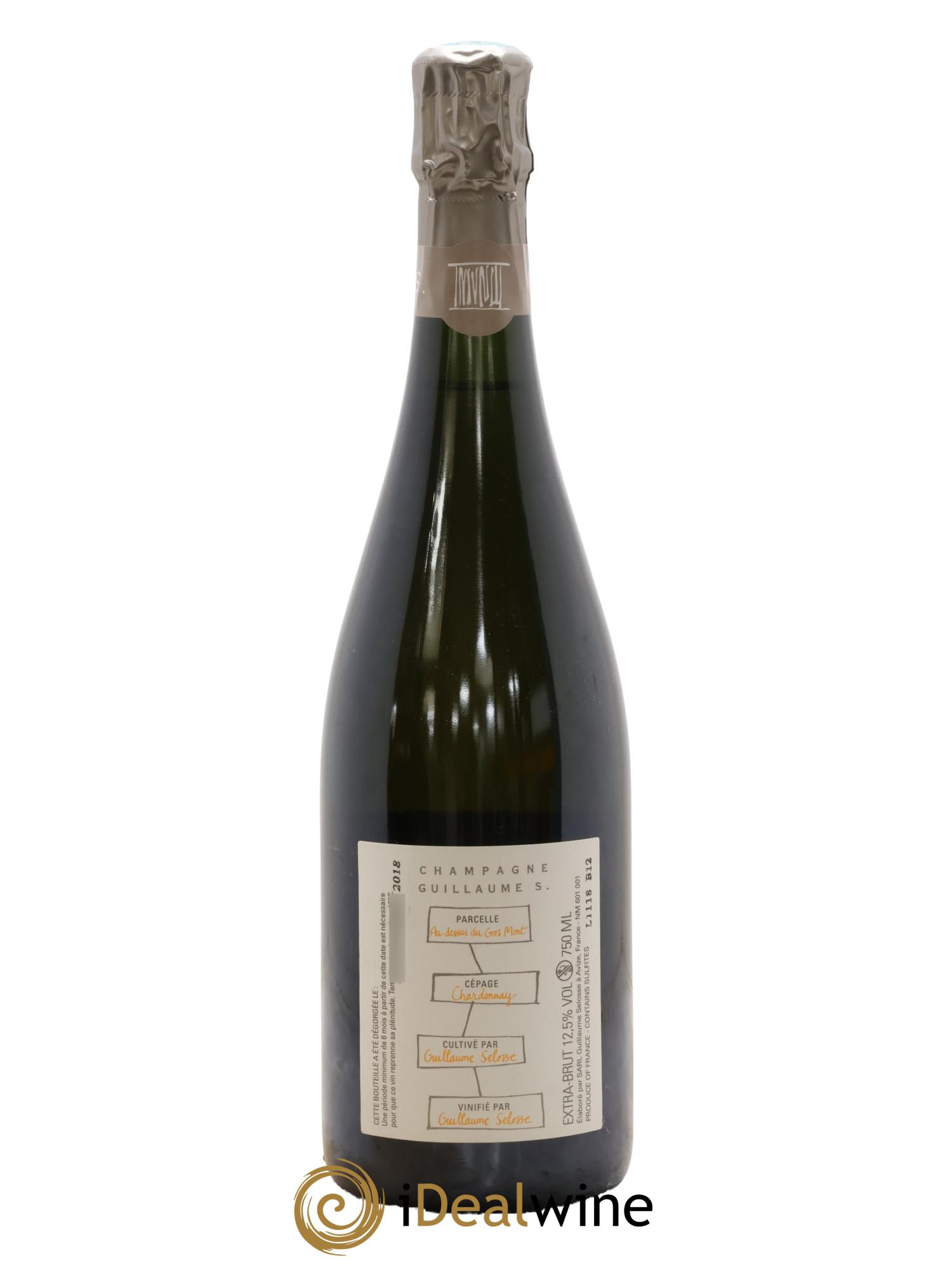 Au Dessus du Gros Mont Guillaume Selosse 2018 - Lot de 1 bouteille - 1
