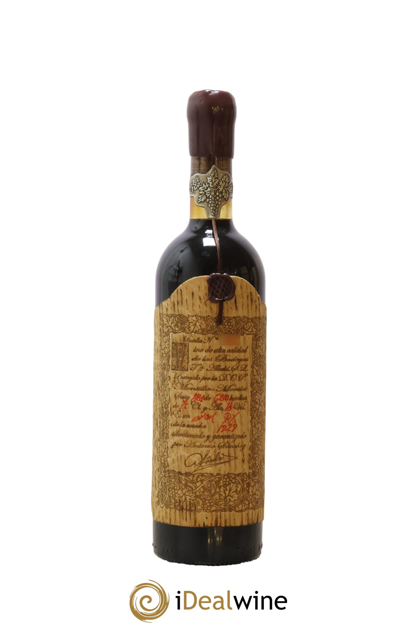 Montilla Moriles Don PX Convento Seleccion Toro Albala  1929 - Lot de 1 bouteille - 1
