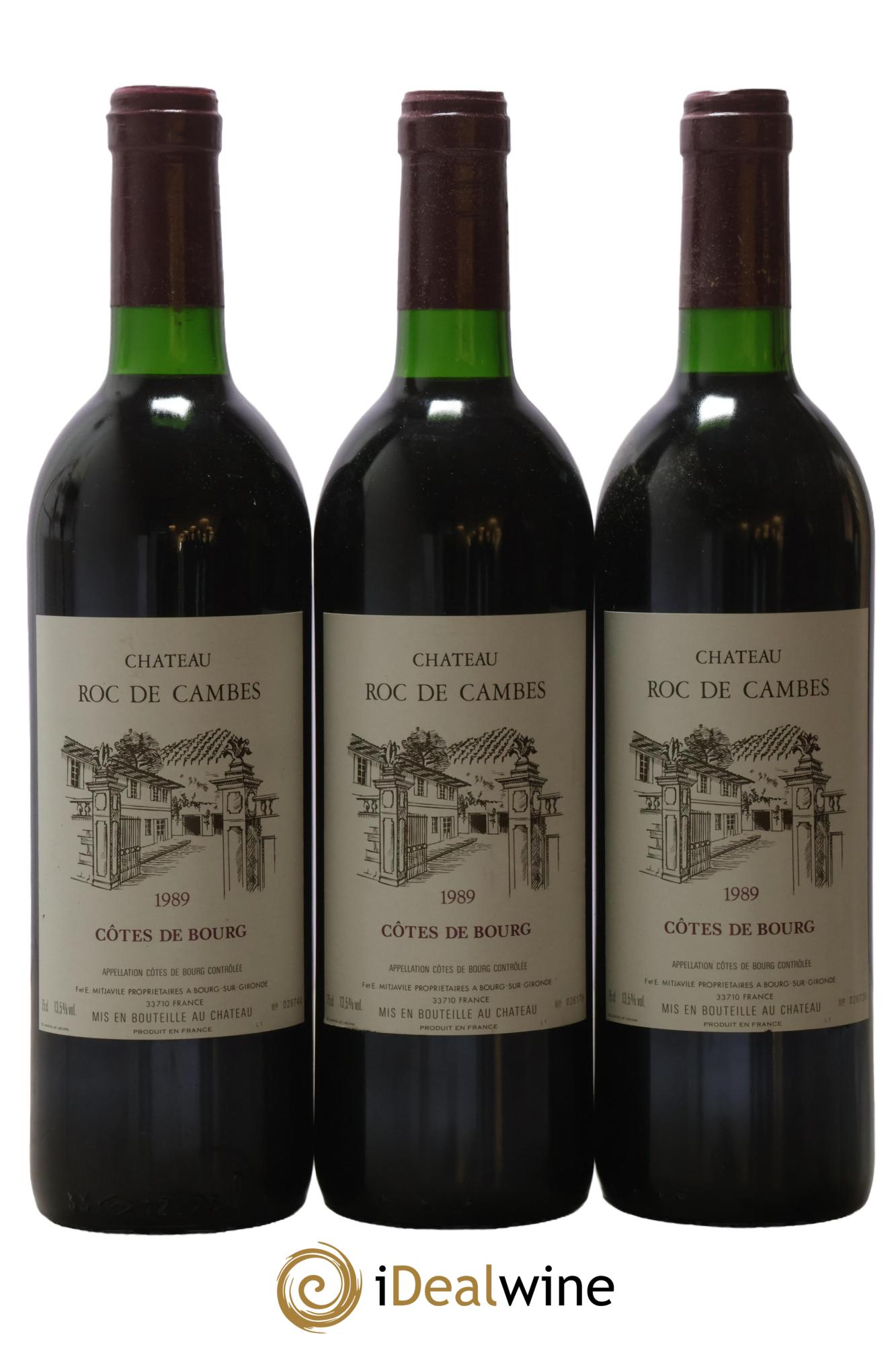 Roc de Cambes 1989 - Lot de 3 bouteilles - 0