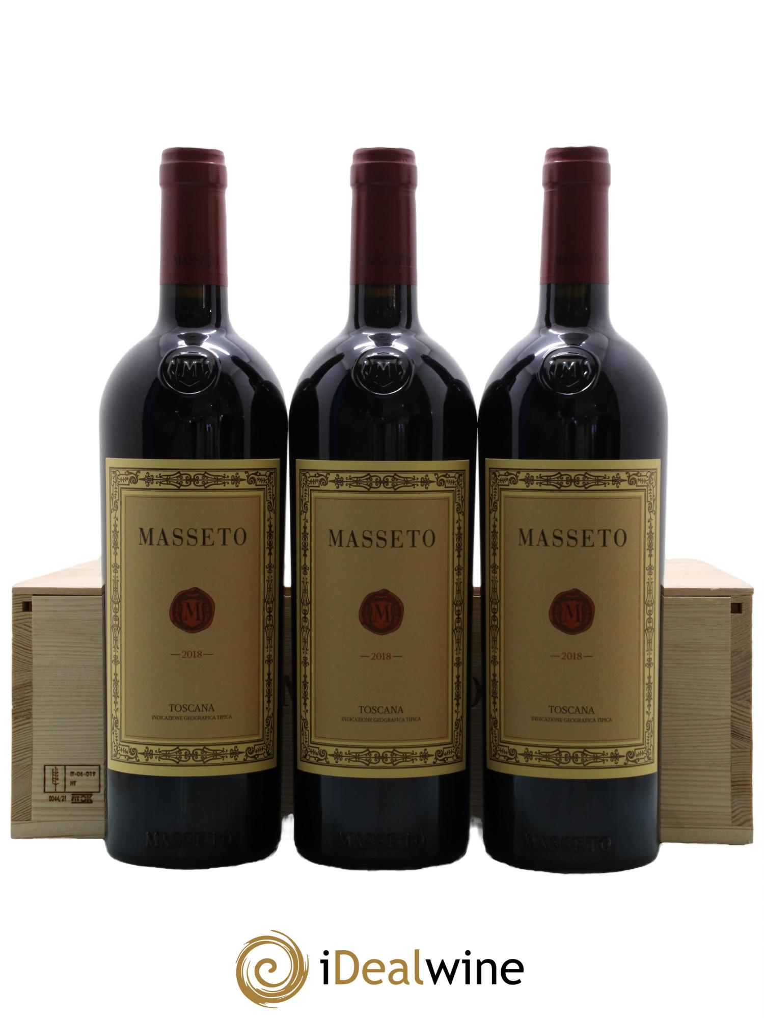 Toscana IGT Tenuta Dell'Ornellaia Masseto Frescobaldi 2018 - Lot de 3 bouteilles - 0