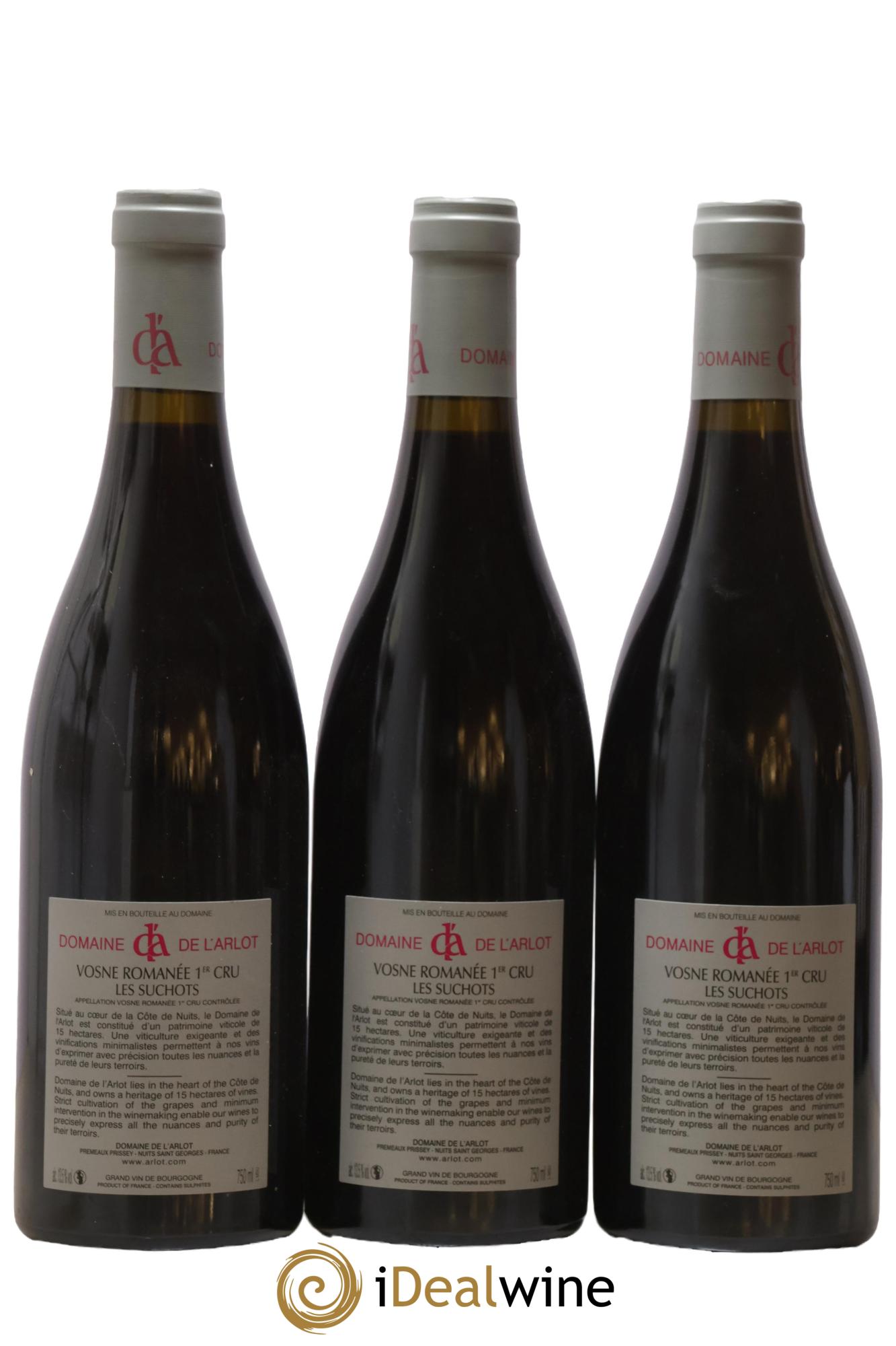 Vosne-Romanée 1er Cru Les Suchots Domaine de l'Arlot 2018 - Lot de 3 bouteilles - 1