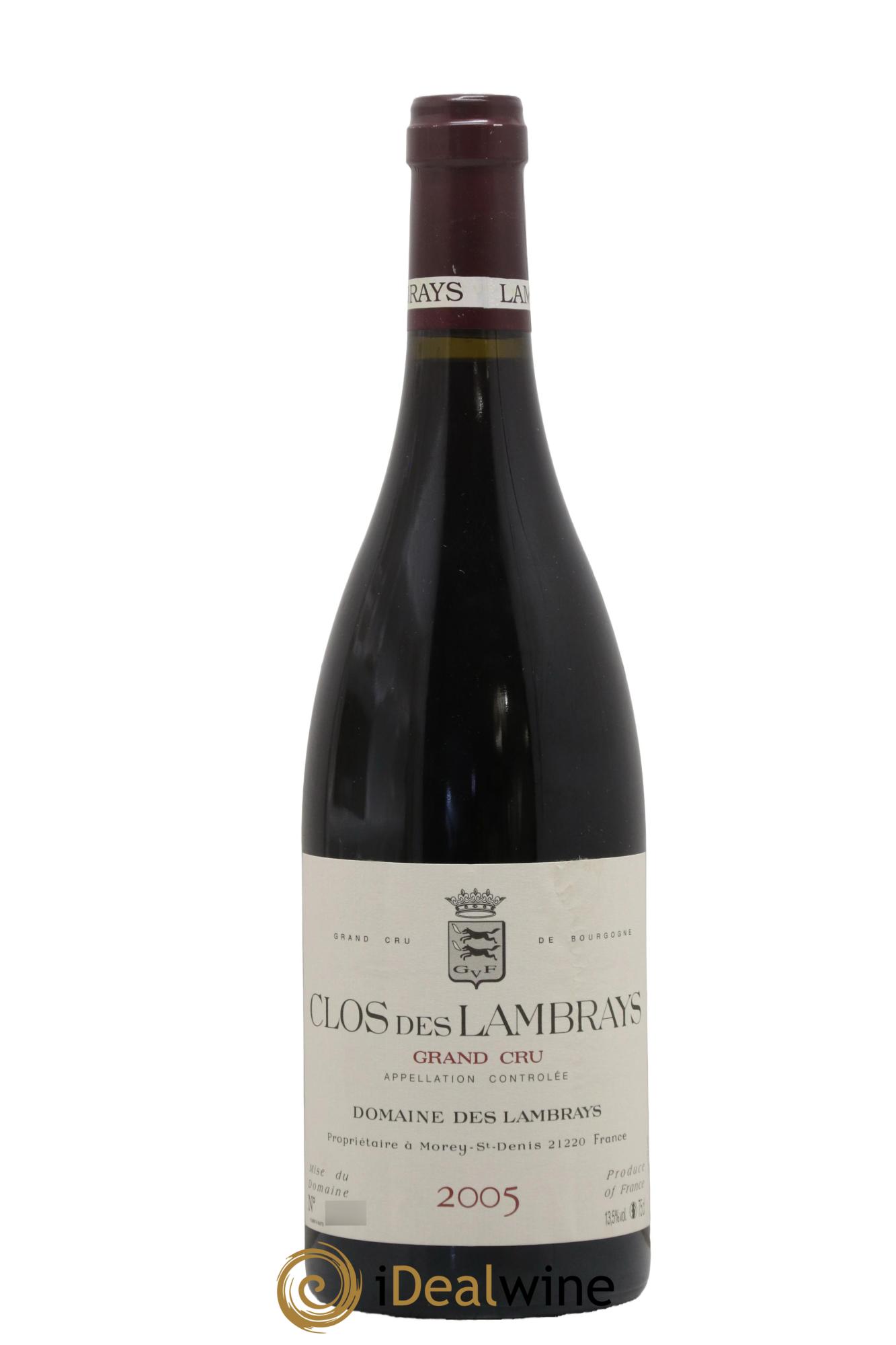 Clos des Lambrays Grand Cru Domaine des Lambrays 2005 - Lot de 1 bouteille - 0