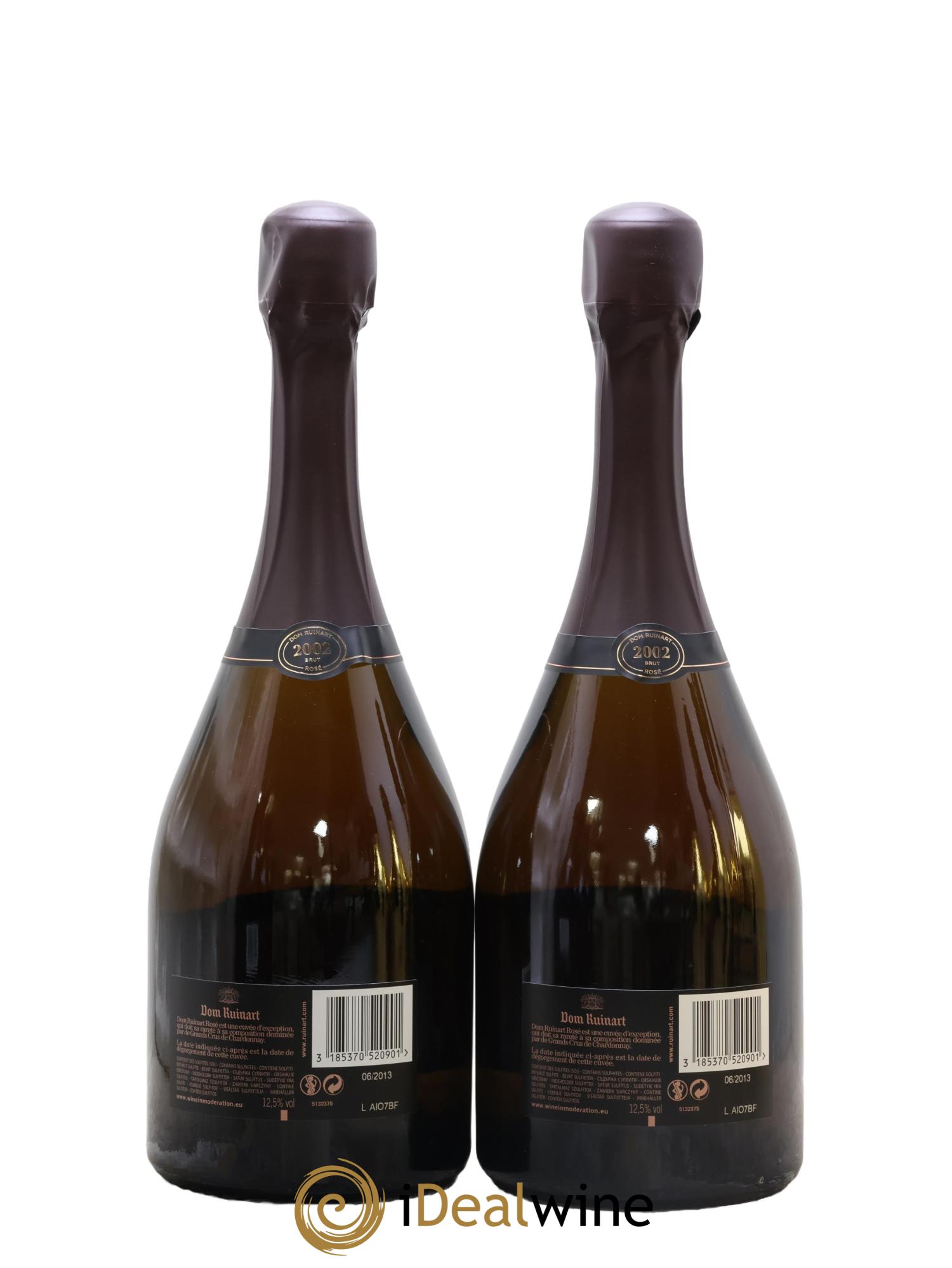 Dom Ruinart Brut Ruinart 2002 - Lot of 2 bottles - 1