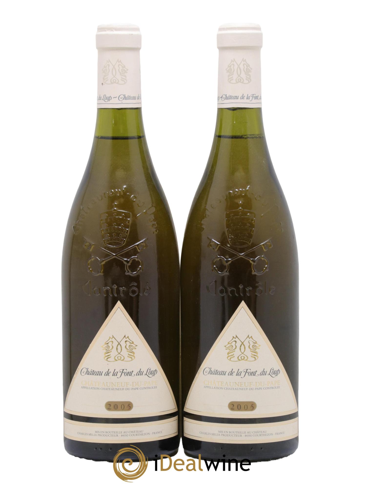 Châteauneuf-du-Pape Château de la Font du Loup 2005 - Posten von 2 Flaschen - 0