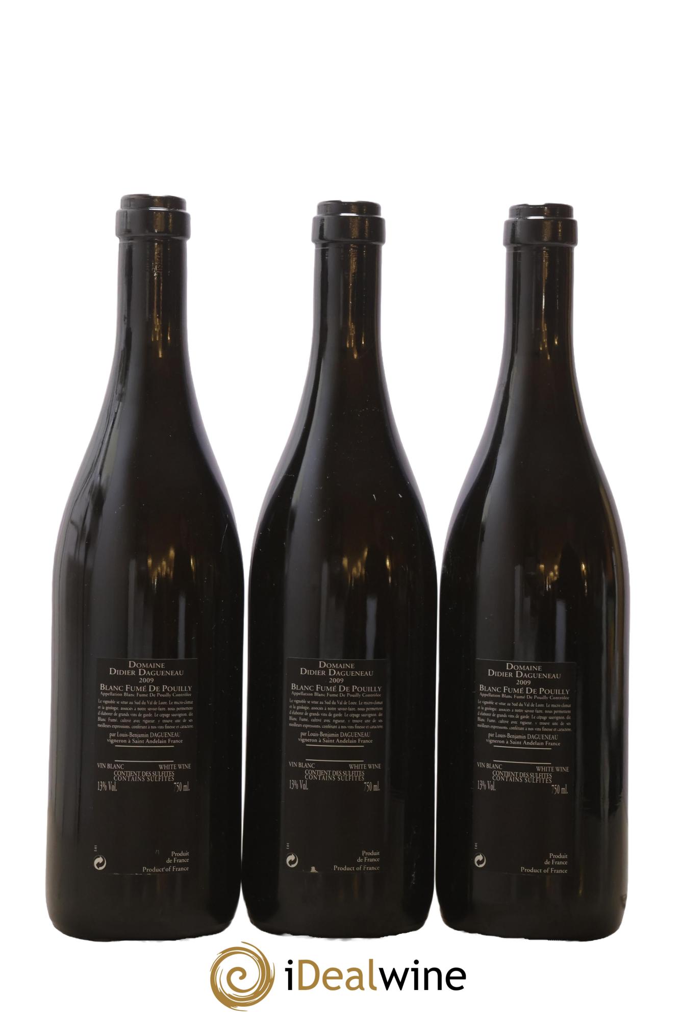 Vin de France (anciennement Pouilly-Fumé) Silex Dagueneau (Domaine Didier - Louis-Benjamin) 2009 - Lotto di 3 bottiglie - 1