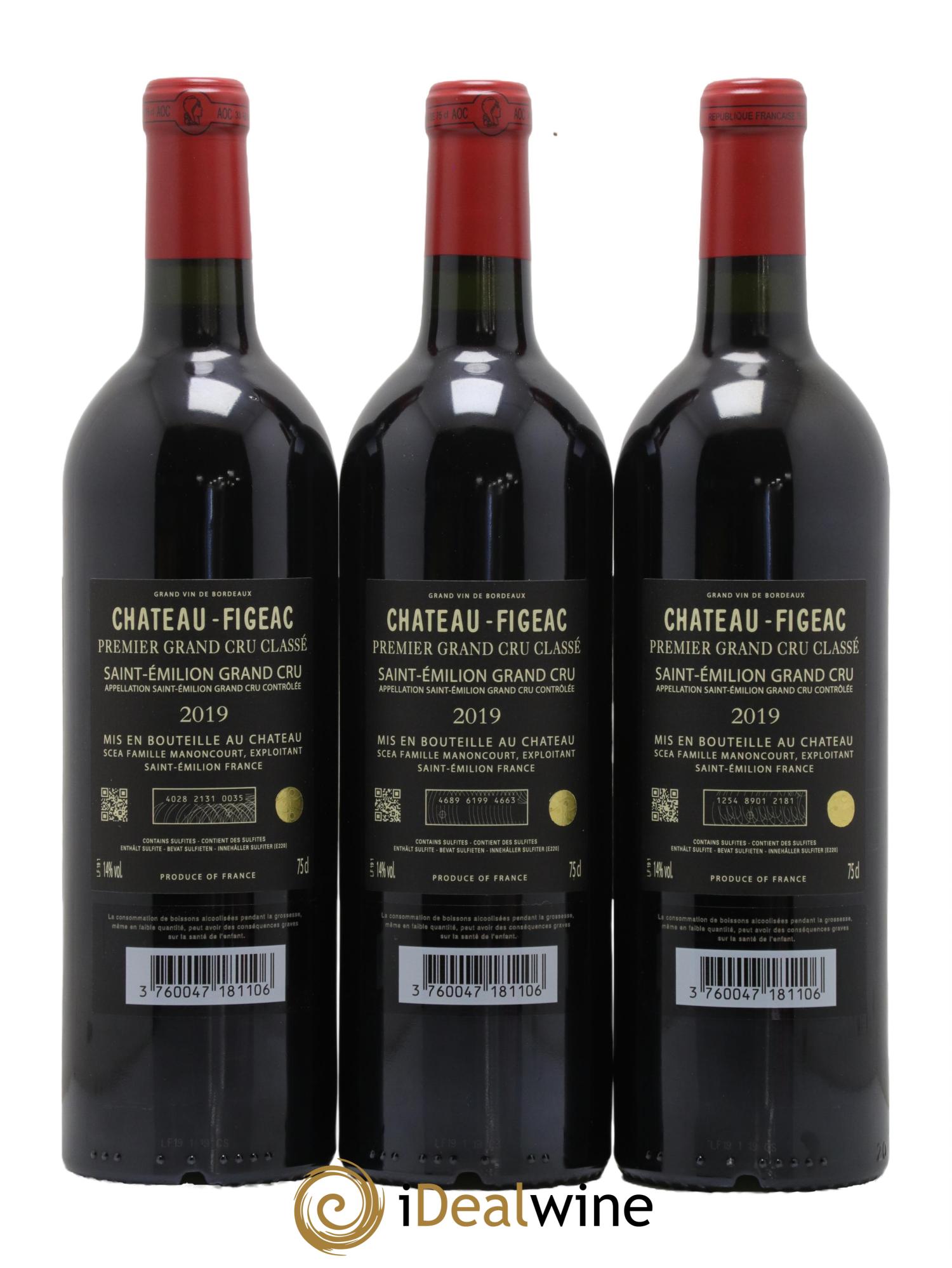 Château Figeac 1er Grand Cru Classé A 2019 - Lot de 6 bouteilles - 2