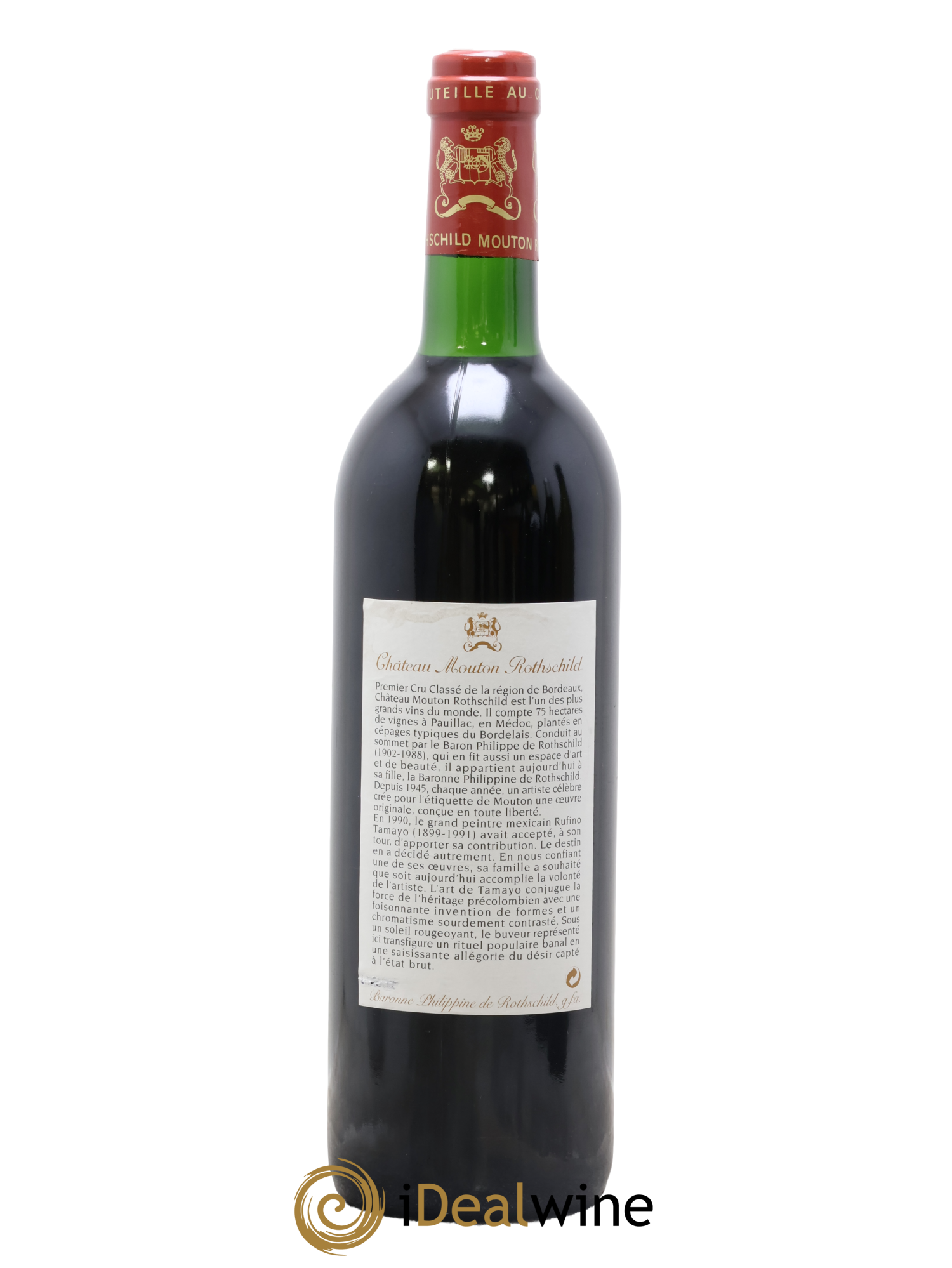 Château Mouton Rothschild 1er Grand Cru Classé 1998 - Lot de 1 bouteille - 1