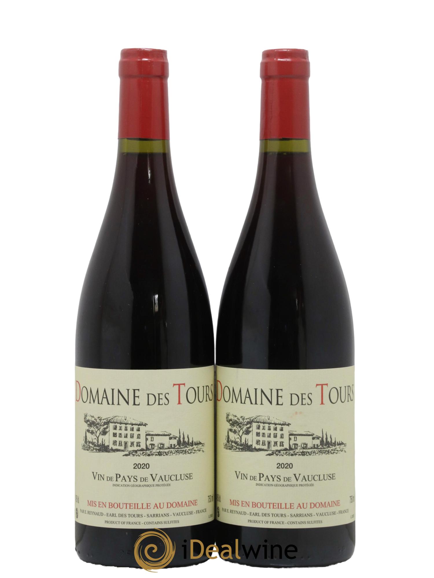 Vaucluse (Vin de Pays de Vaucluse) Domaine des Tours Emmanuel Reynaud 2020 - Lot de 2 bouteilles - 0