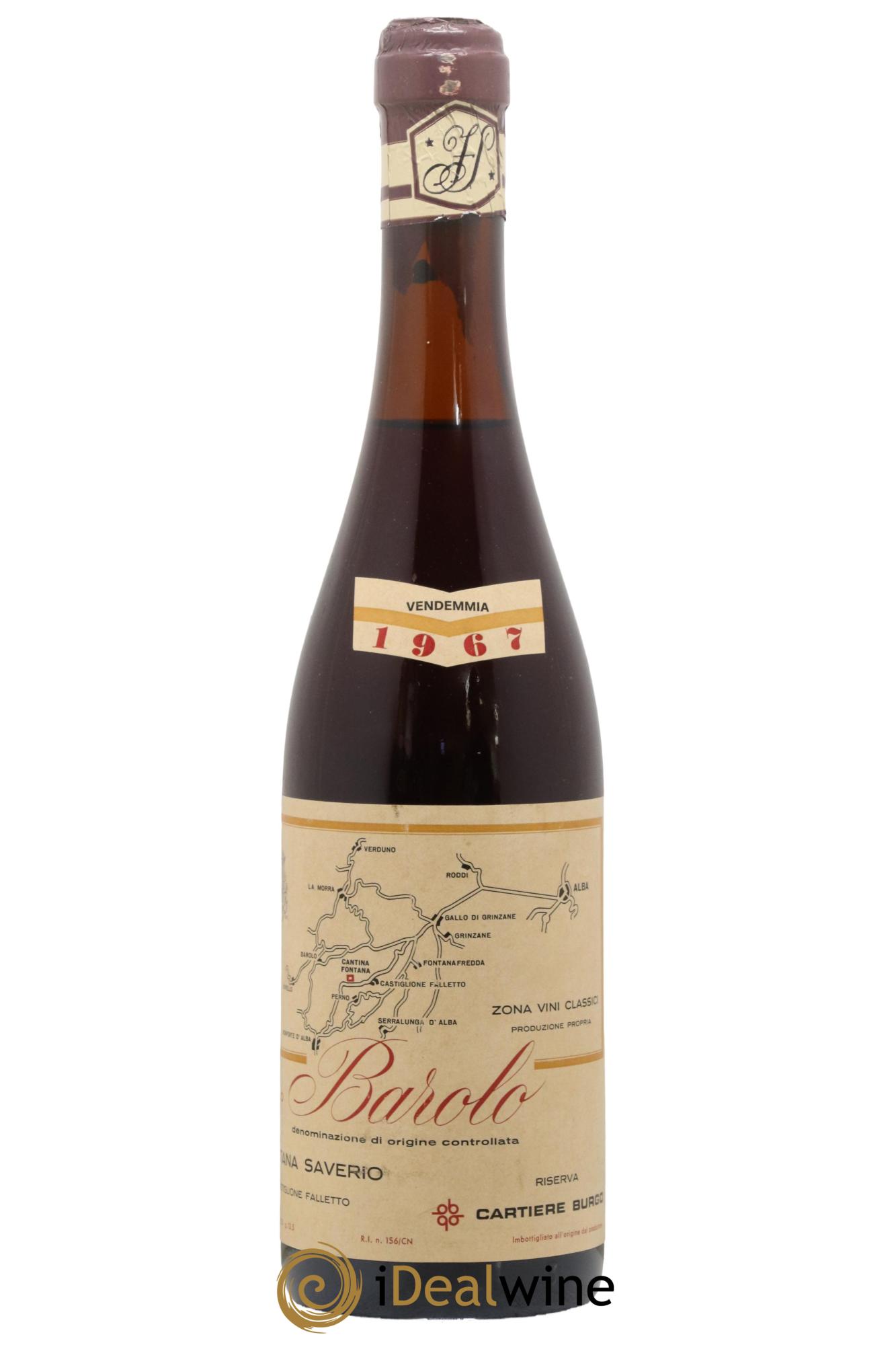 Barolo Fontana Saverio 1967 - Lot de 1 bouteille - 0