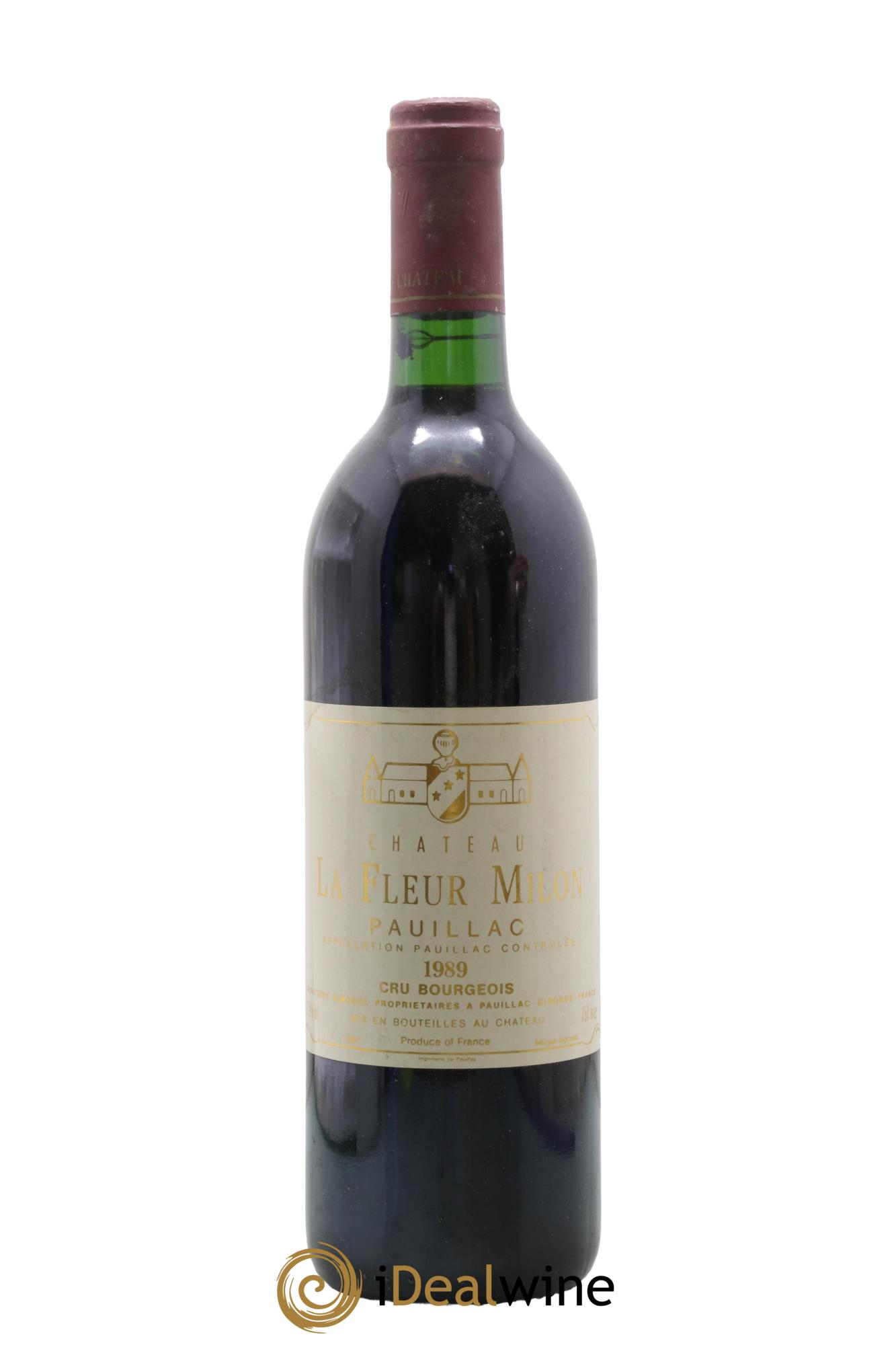 Château la Fleur Milon Cru Bourgeois 1989 - Lot de 1 bouteille - 0