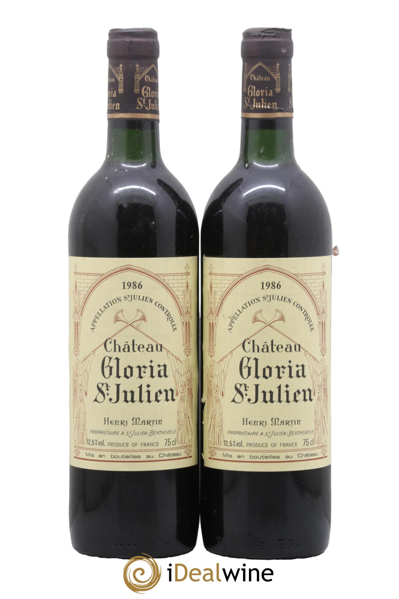Château Gloria 1986 - Lot de 2 bouteilles - 0