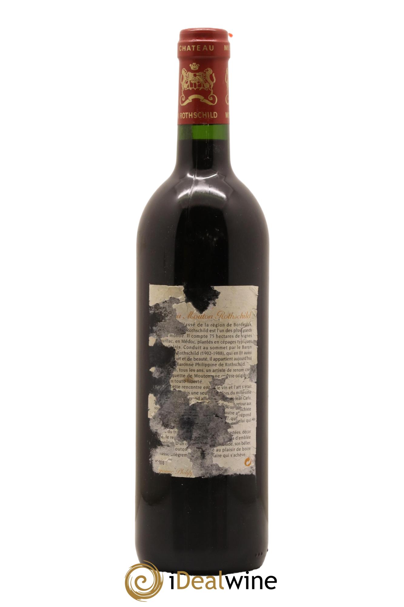Château Mouton Rothschild 1er Grand Cru Classé 1999 - Lot de 1 bouteille - 1