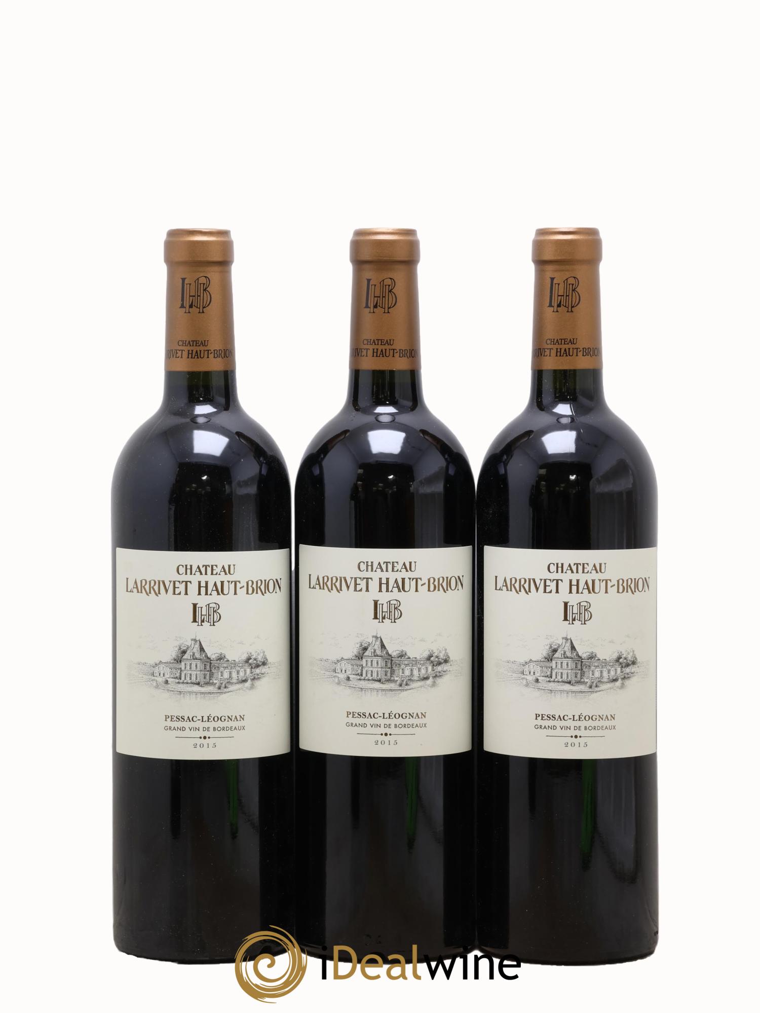 Château Larrivet Haut-Brion 2015 - Lot de 3 bouteilles - 0