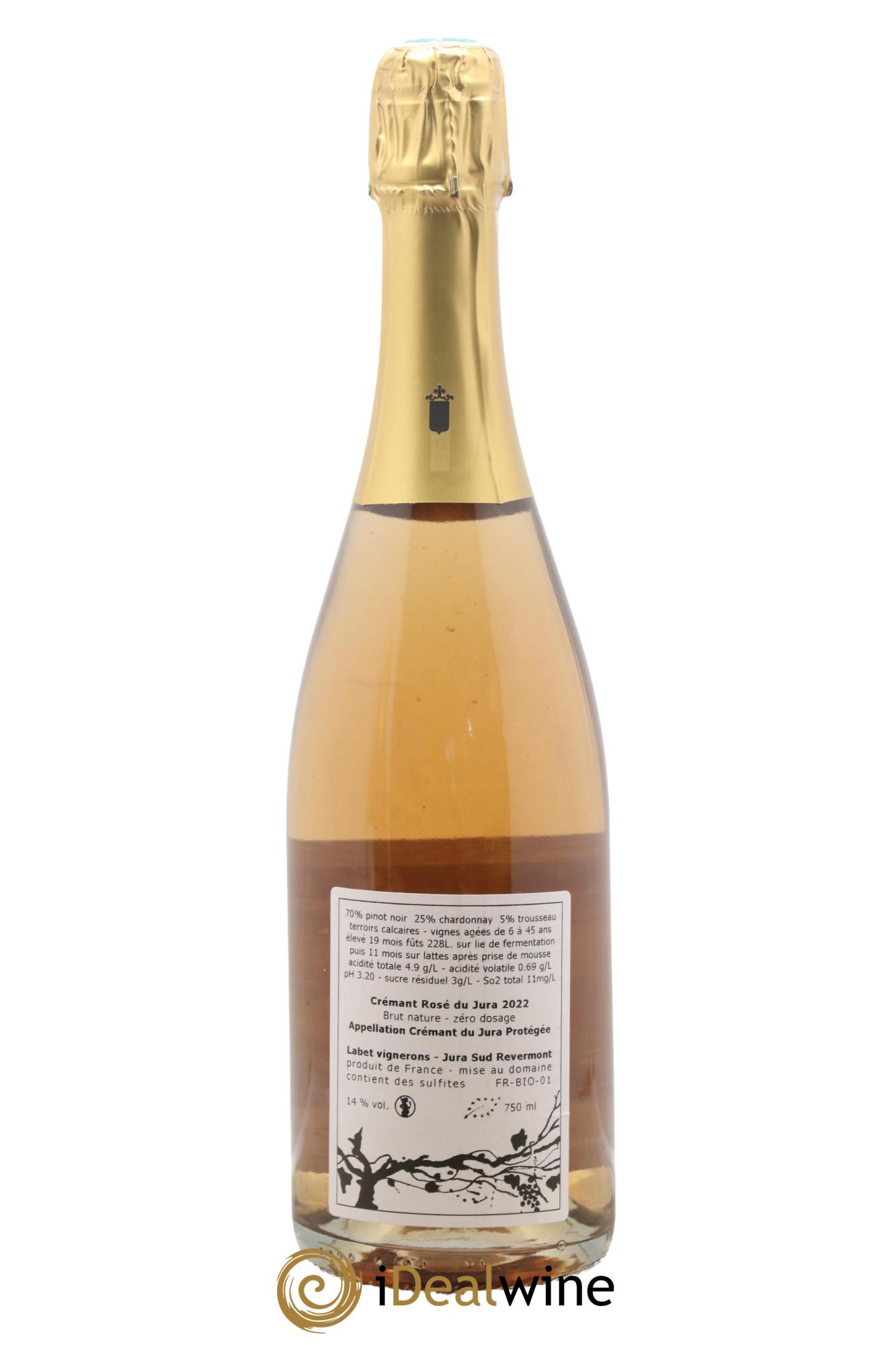 Crémant du Jura Romain - Julien - Charline Labet 2022 - Lot de 1 bouteille - 1