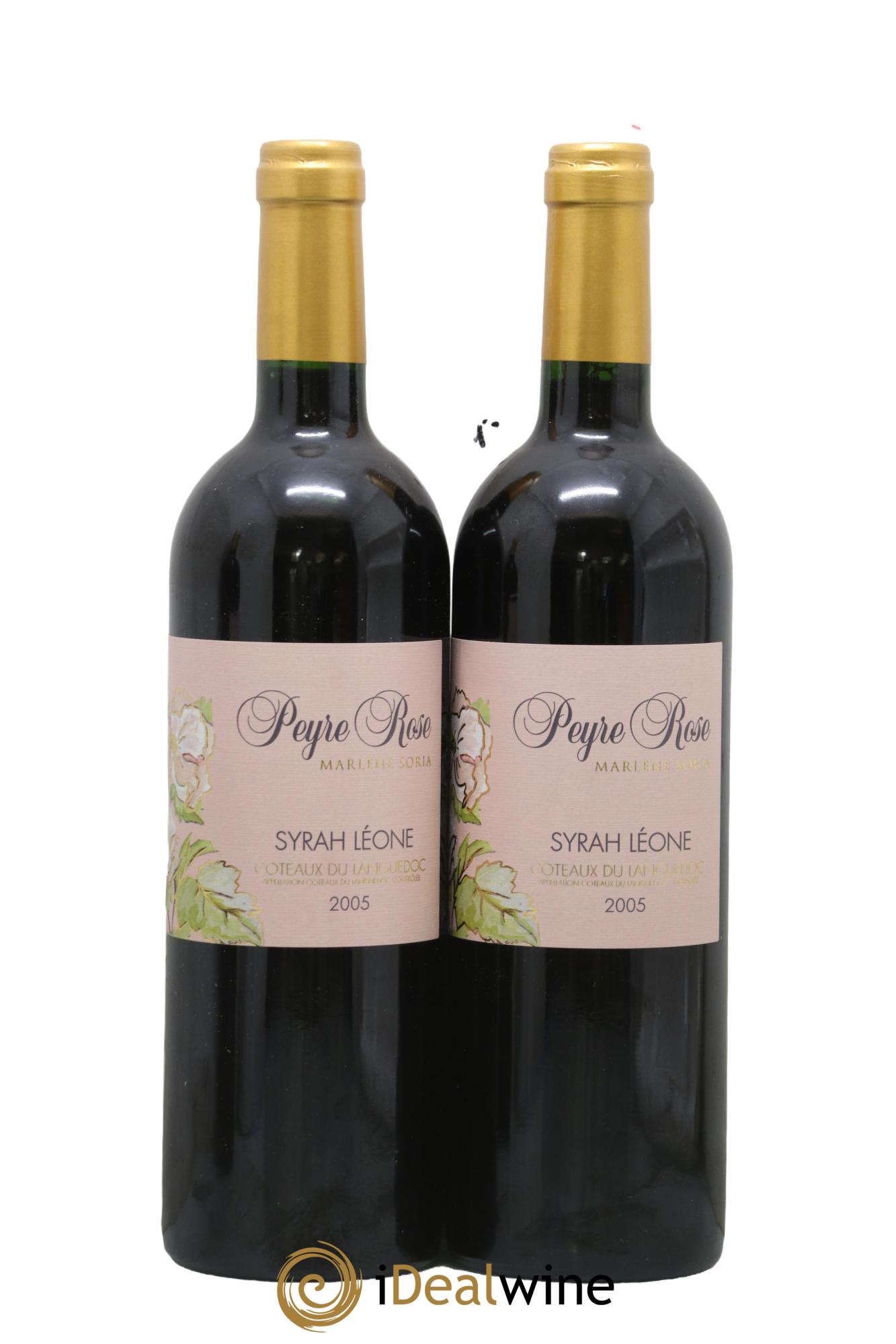 Coteaux du Languedoc Domaine Peyre Rose Belle Léone (anciennement Syrah Léone) Marlène Soria 2005 - Lot de 2 bouteilles - 0