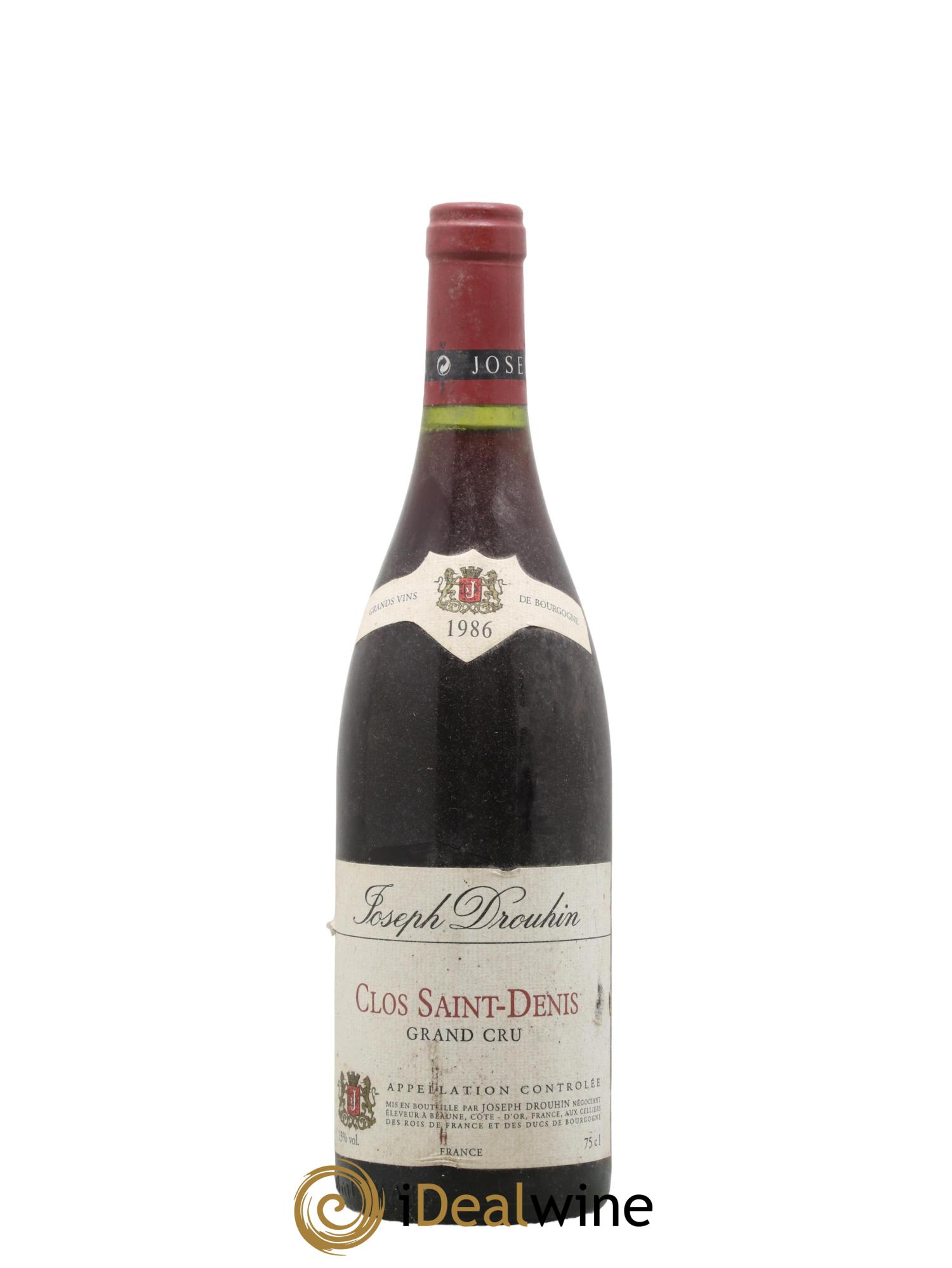 Clos Saint-Denis Grand Cru Joseph Drouhin 1986 - Lot de 1 bouteille - 0