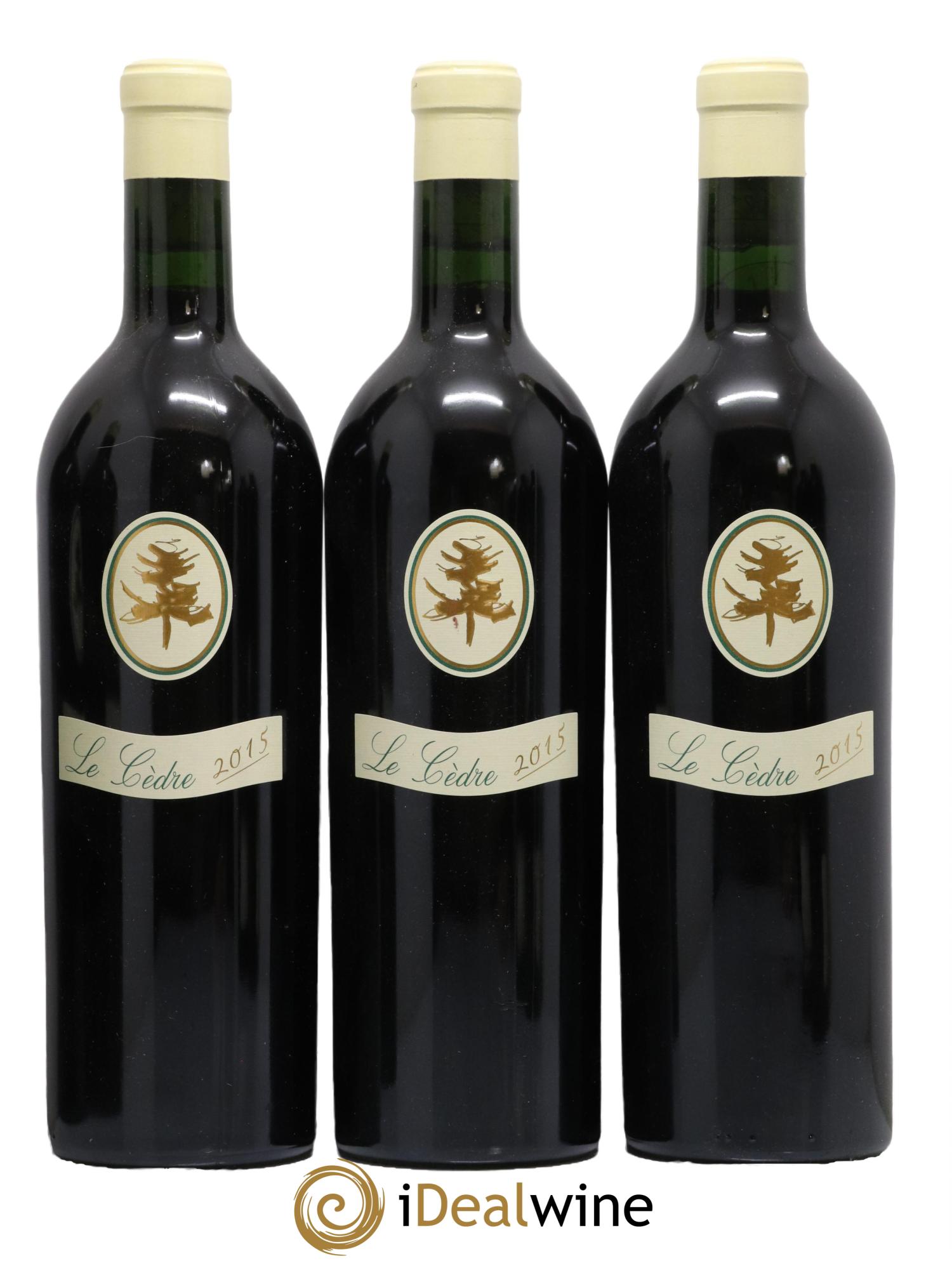 Cahors Château du Cèdre Cuvée Le Cèdre Pascal et Jean-Marc Verhaeghe 2015 - Lot de 3 bouteilles - 0