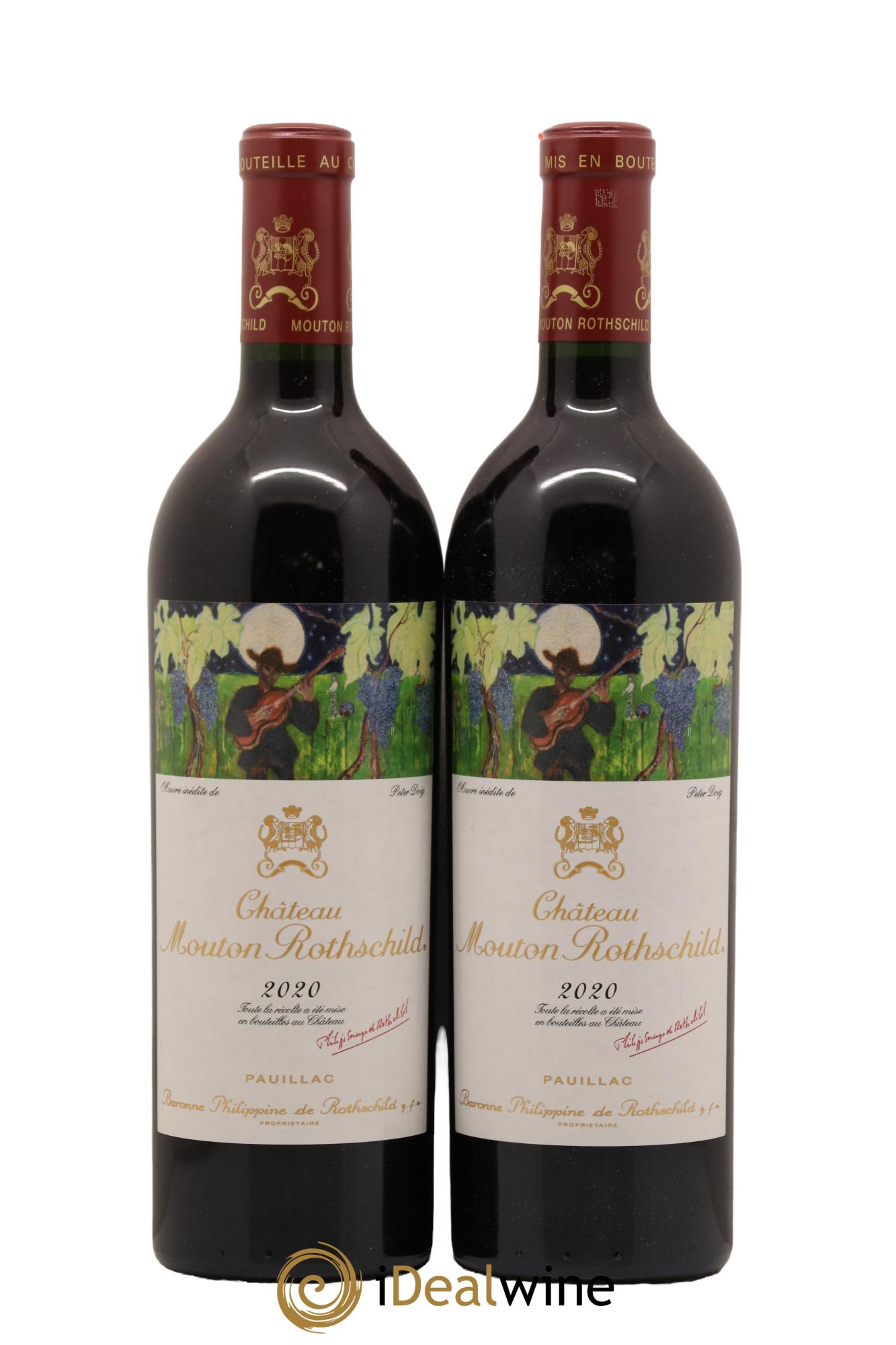 Château Mouton Rothschild 1er Grand Cru Classé 2020 - Lot de 2 bouteilles - 0