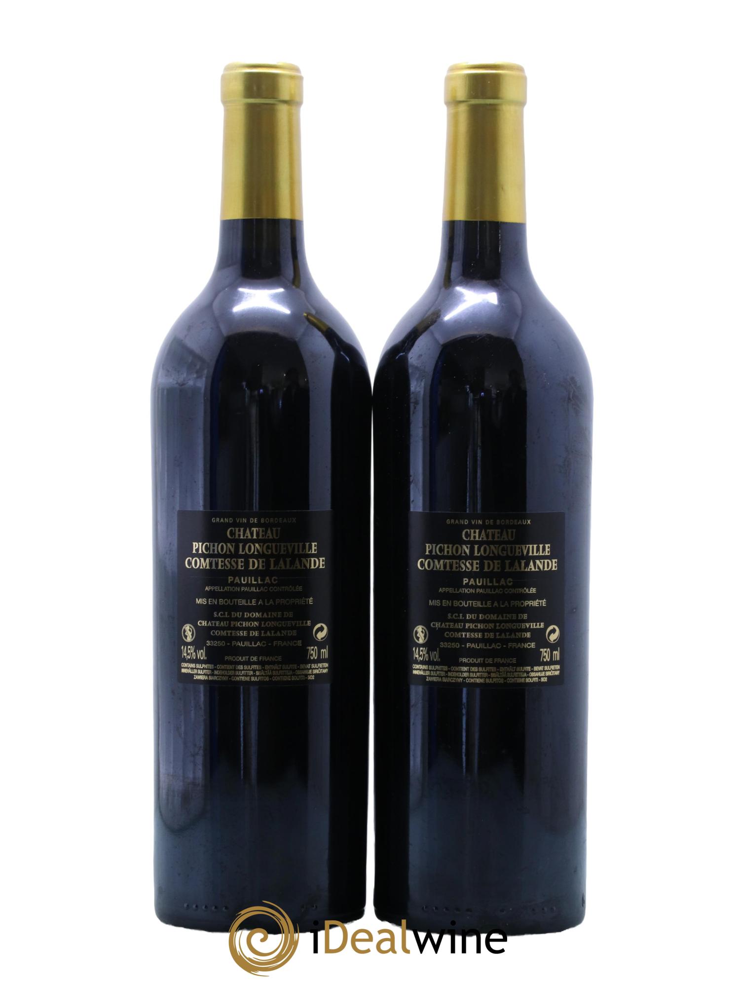 Château Pichon Longueville Comtesse de Lalande 2ème Grand Cru Classé 2018 - Lotto di 2 bottiglie - 1
