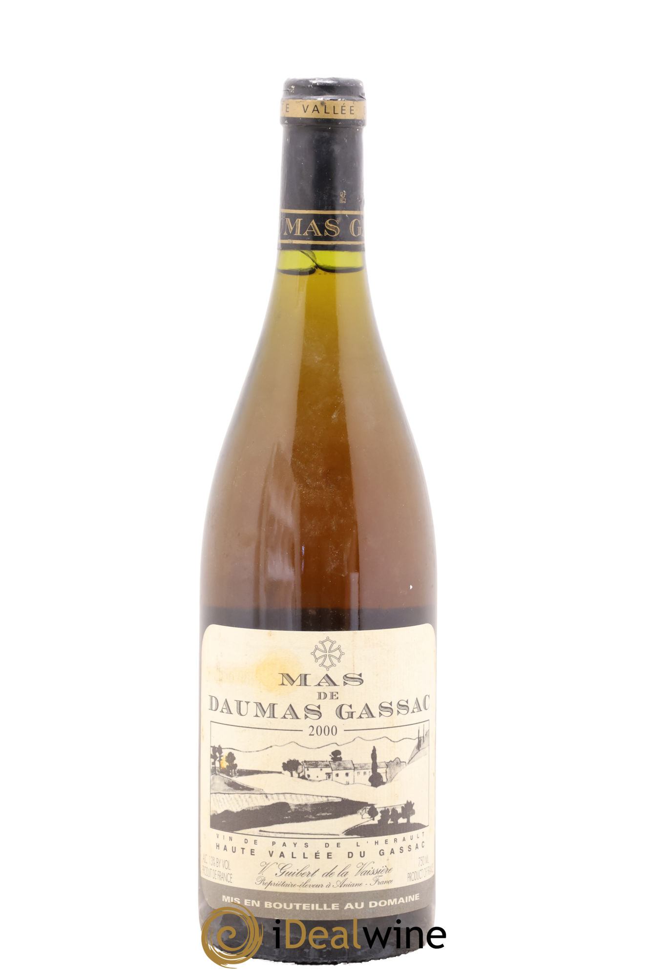 Saint-Guilhem-le-Désert - Cité d'Aniane Mas Daumas Gassac Famille Guibert de La Vaissière 2000 - Lot de 1 bouteille - 0