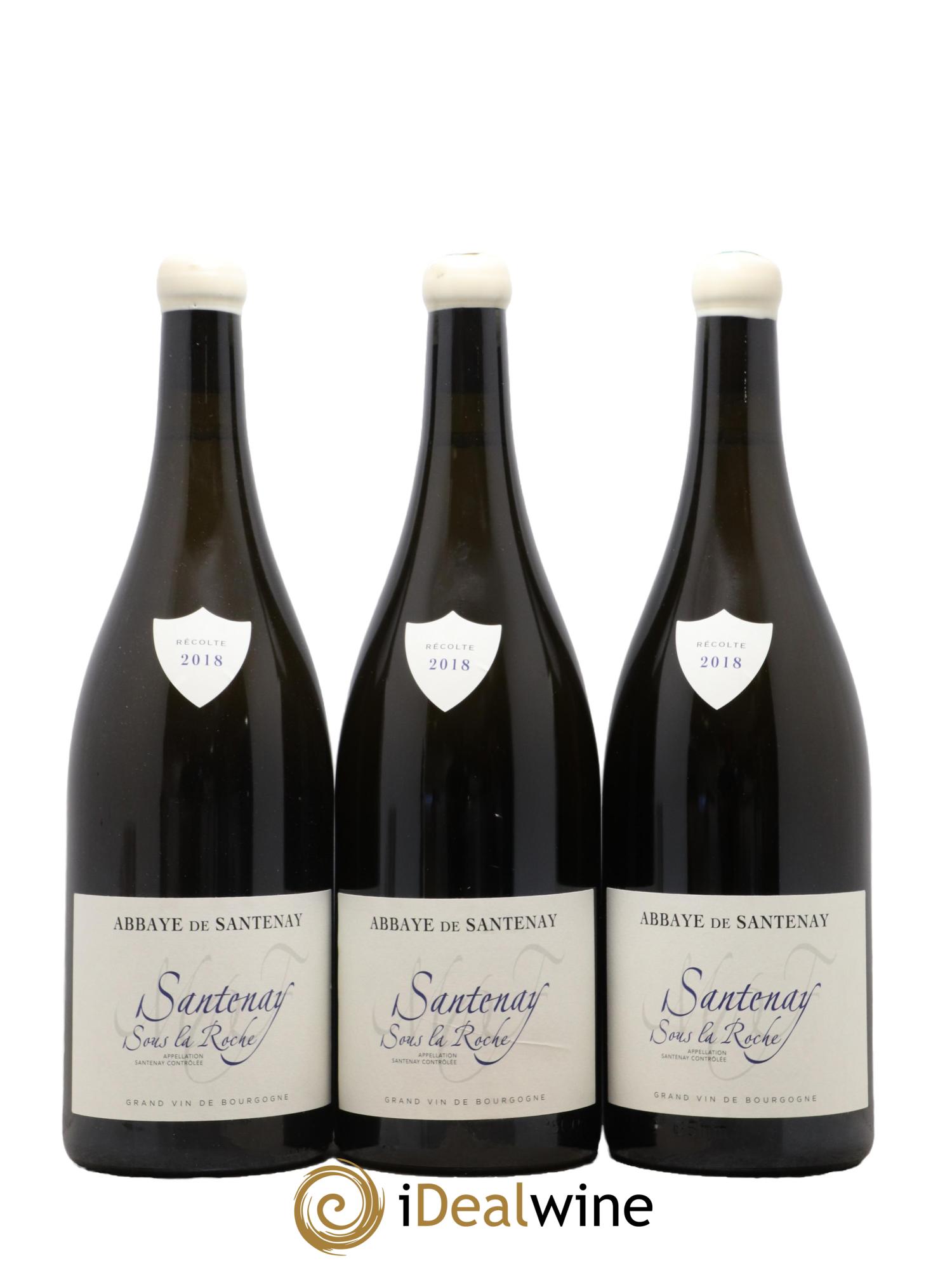 Santenay Sous la Roche Abbaye de Santenay 2018 - Lot de 3 magnums - 0